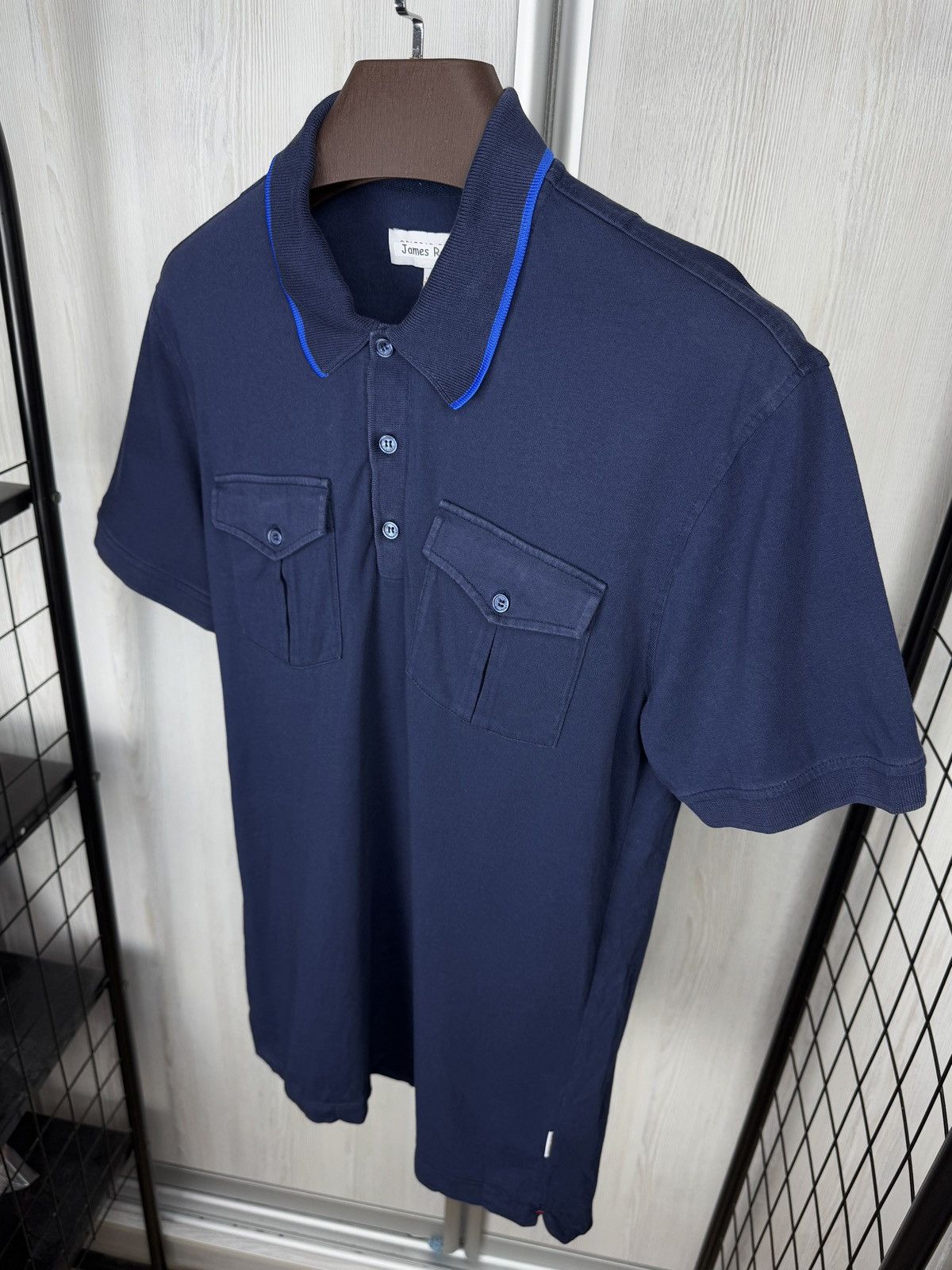 Orlebar Brown Orlebar Brown navy blue cotton 2 pockets polo shirt size L Size US L / EU 52-54 / 3 - 6 Thumbnail