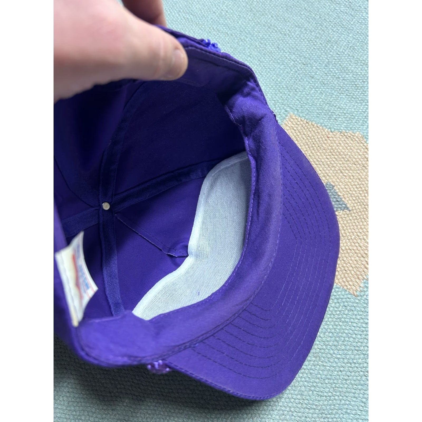 GRAFF VINTAGE StrapBack hat cap Graff Chevy Chevrolet dealer bay city Michigan purple Size ONE SIZE - 7 Thumbnail