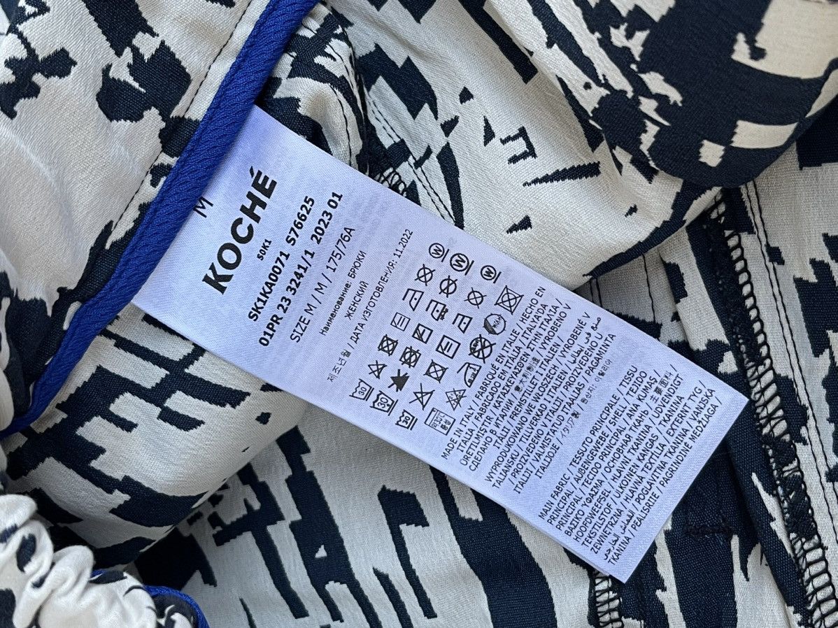 Other !DS! SS23 Koche Abstract White Blue Cargo Pants Size US 32 / EU 48 - 16 Thumbnail