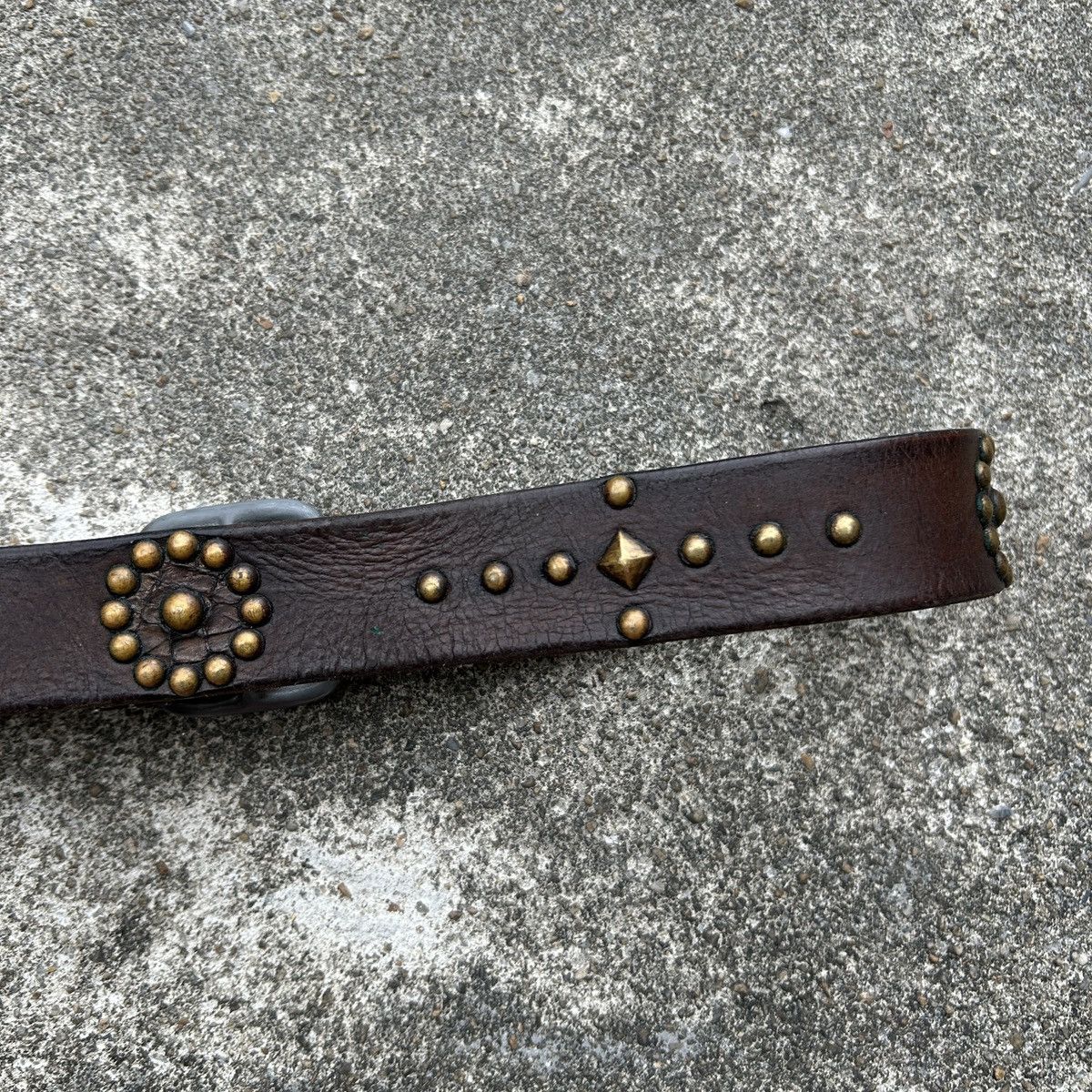 Vintage Vintage Diesel studded leather belt (Kapital Style) Size ONE SIZE - 5 Thumbnail