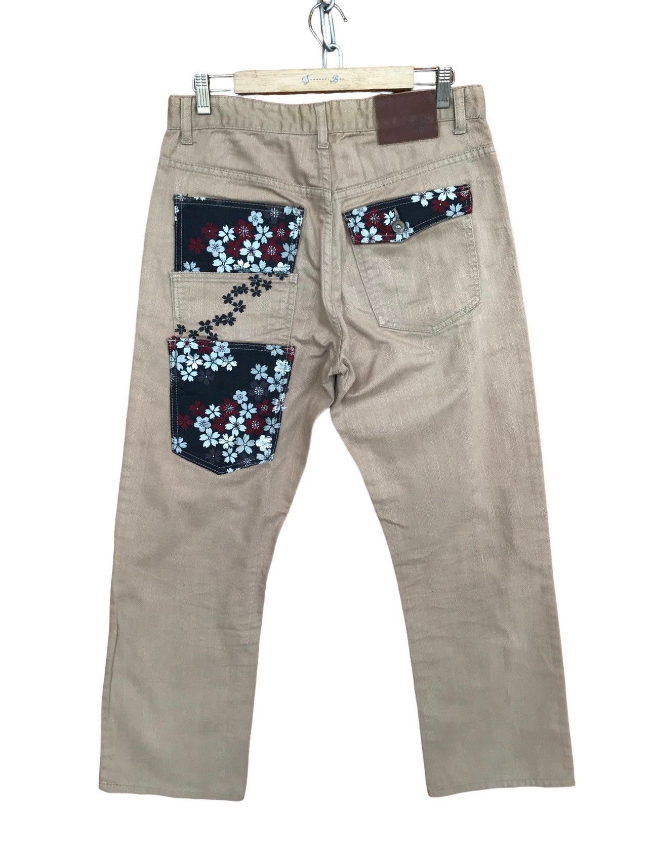 Karakuri Tamashii Japan Sukajan Style Sakura Embroidered Pant Karakuri Tamashi Size US 32 / EU 48 - 1 Thumbnail