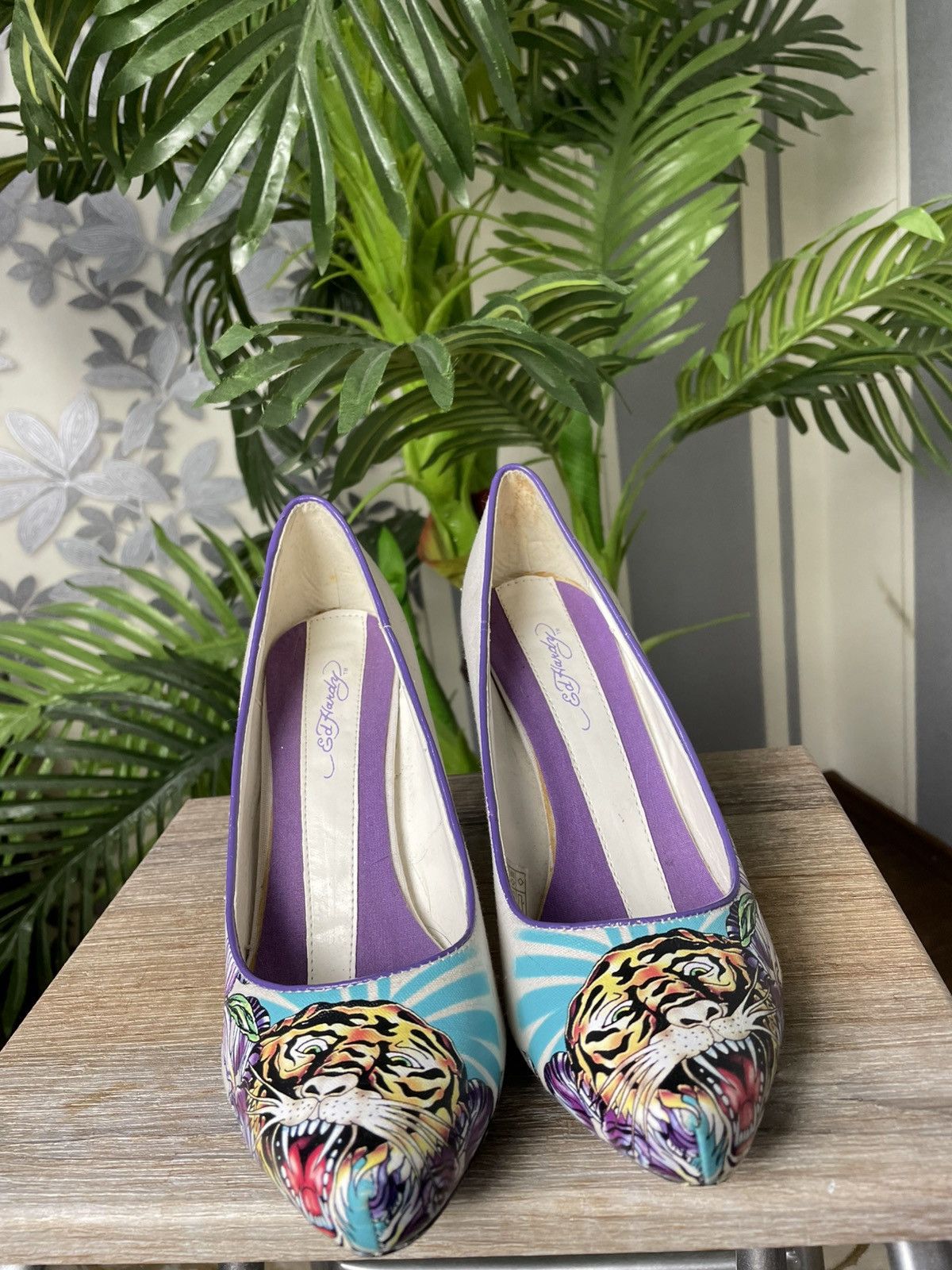 Ed Hardy Ed Hardy Women’s Graphic Tiger Floral Metal High Heel Size US 5.5 / IT 35.5 - 4 Thumbnail