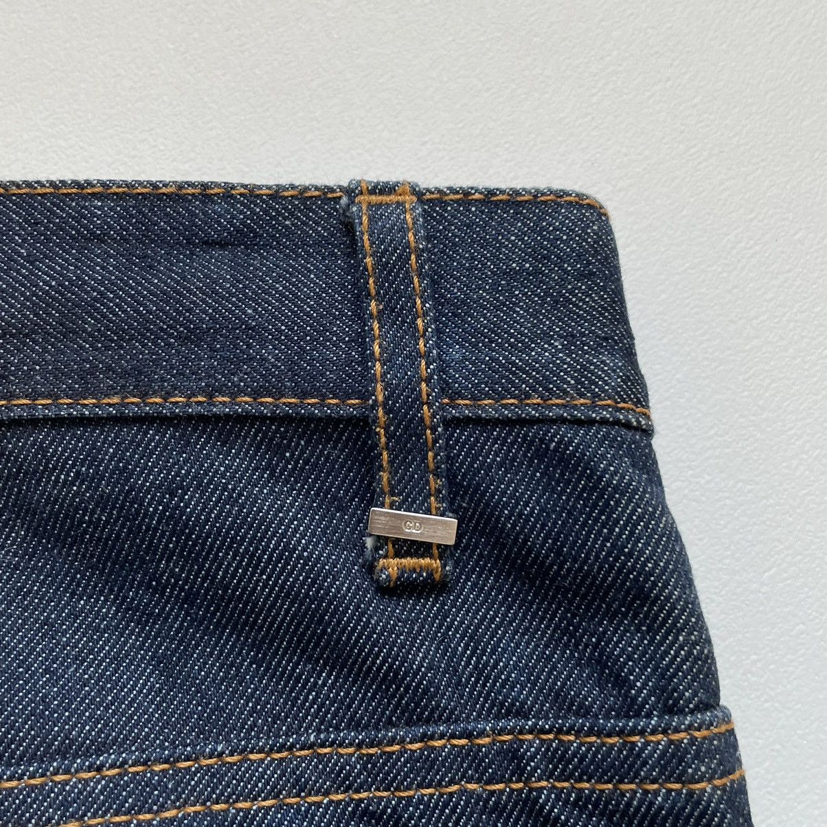 Dior 19cm MII Raw Blue Denim Jeans Size US 32 / EU 48 - 14 Thumbnail