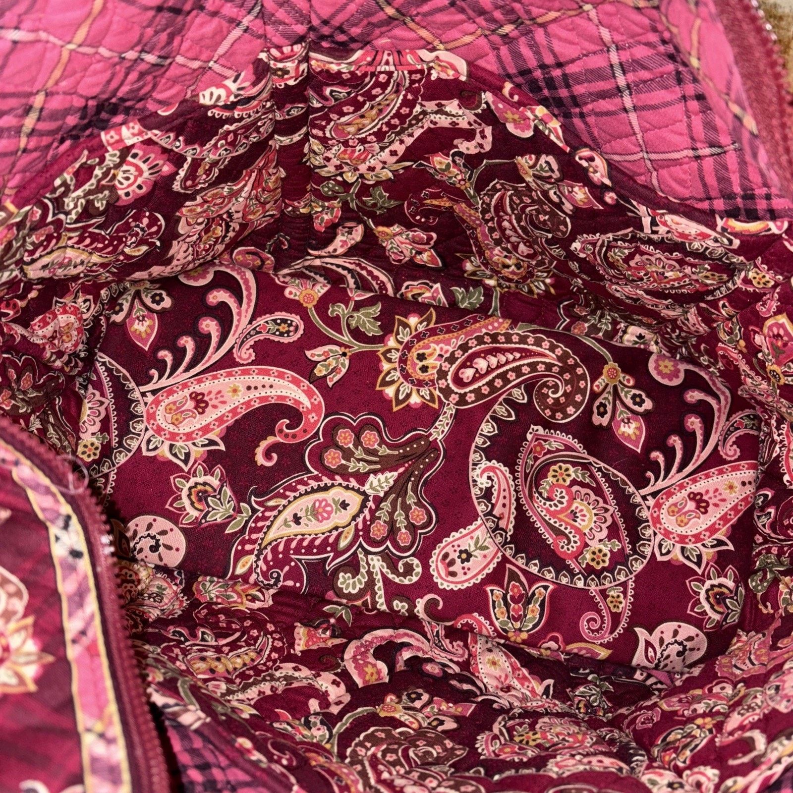 Vera Bradley Vera Bradley Large Tote And Pencil Pouch Raspberry Paisley Size ONE SIZE - 4 Thumbnail