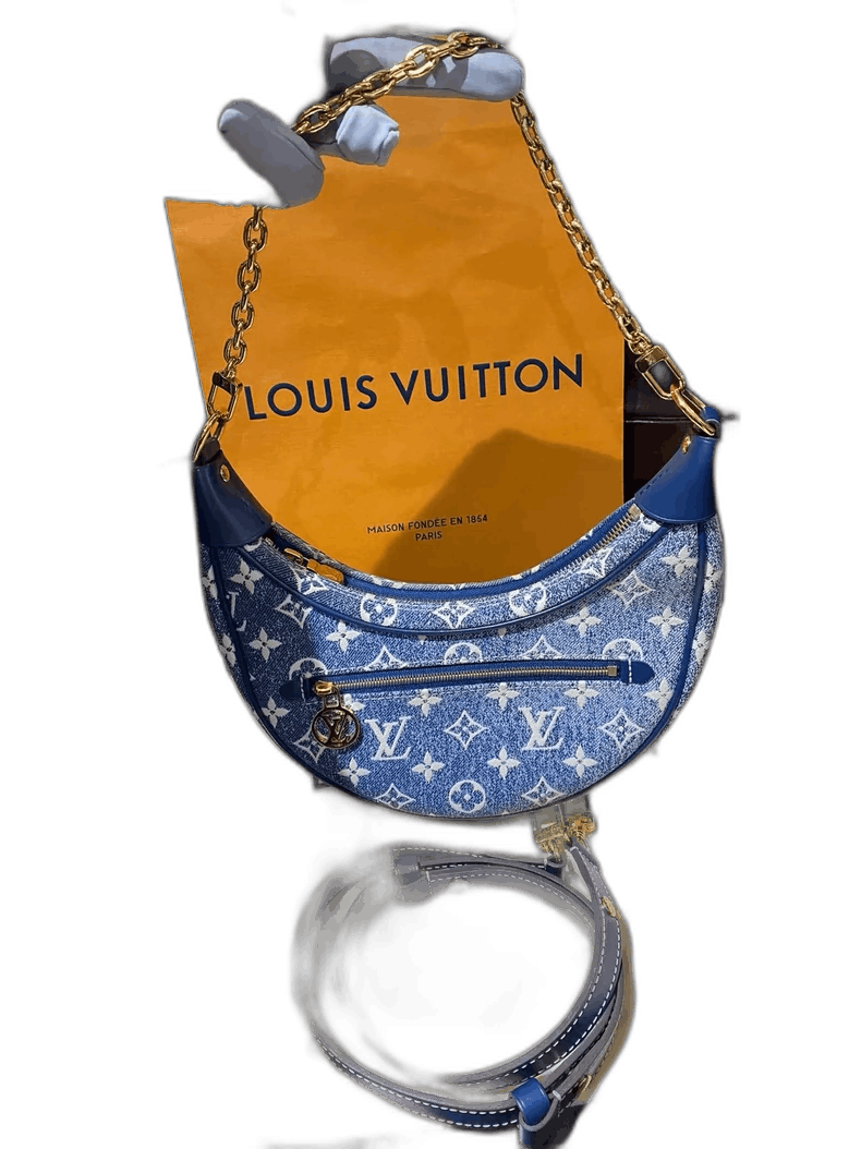 Louis Vuitton Louis Vuitton Denim Moon Bag Handbag Size ONE SIZE - 1 Thumbnail