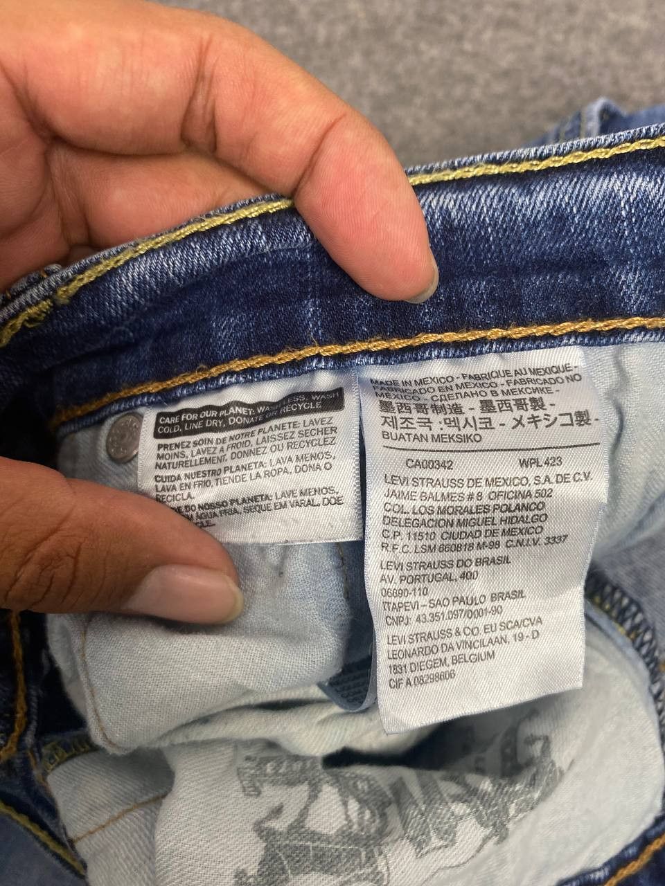 Levi's levis 514 stoned wash distressed denim Size US 34 / EU 50 - 12 Thumbnail