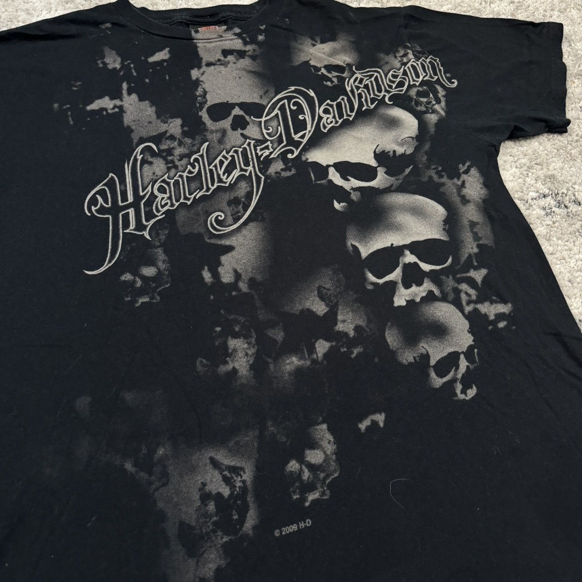 Affliction × Harley Davidson × Vintage Vintage y2k Harley Davidson affliction cybergoth skull style Size US XL / EU 56 / 4 - 2 Thumbnail