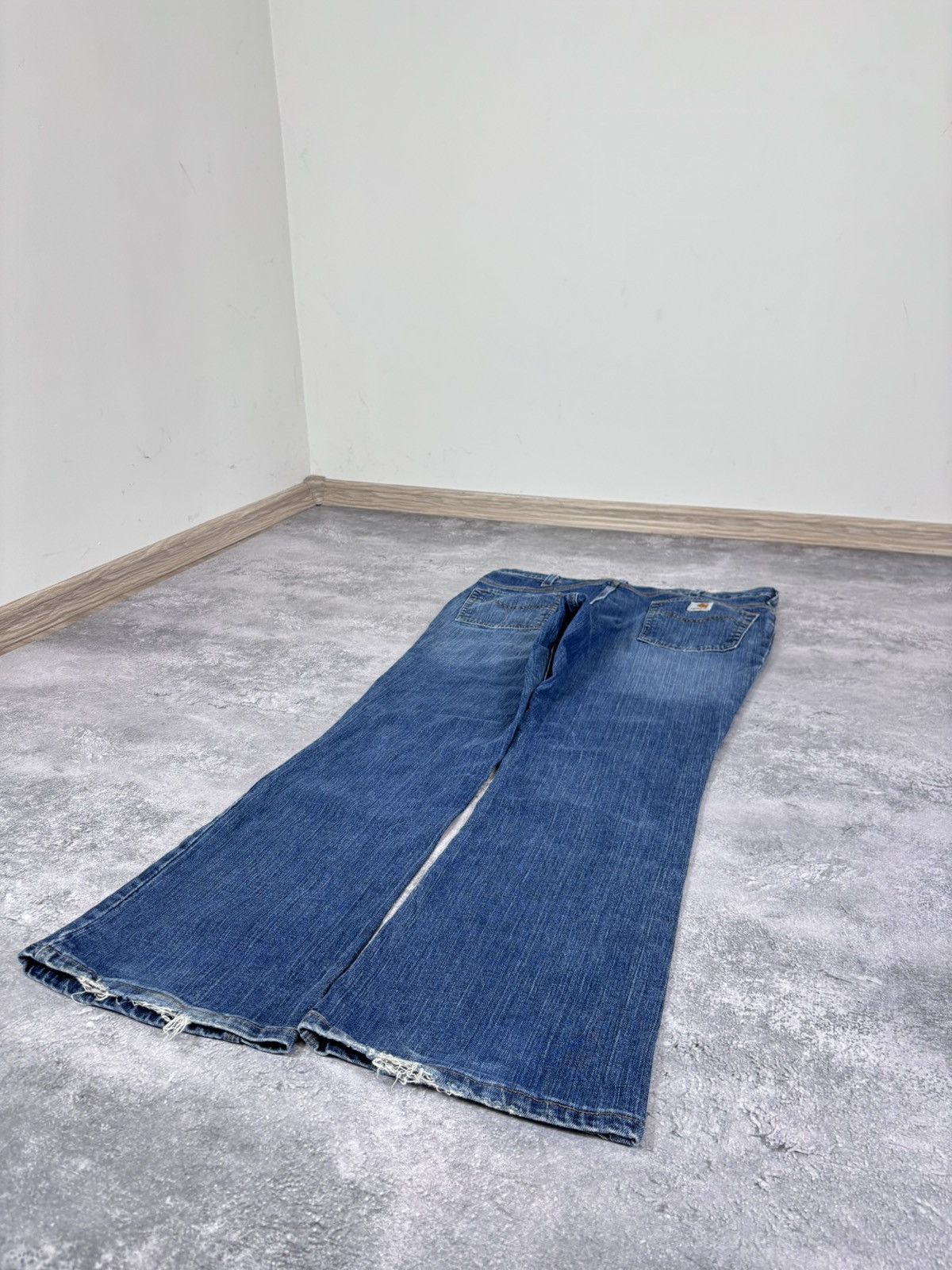 Carhartt Vintage Carhartt Faded Blue Boot Cut Flared Denim Jeans Size US 36 / EU 52 - 3 Thumbnail