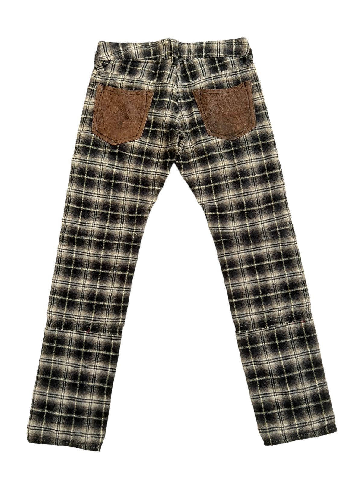 FranCisT MOR.K.S Francist Mor.K.S Japan Tartan Plaid Cow Leather Patch Size US 30 / EU 46 - 2 Thumbnail