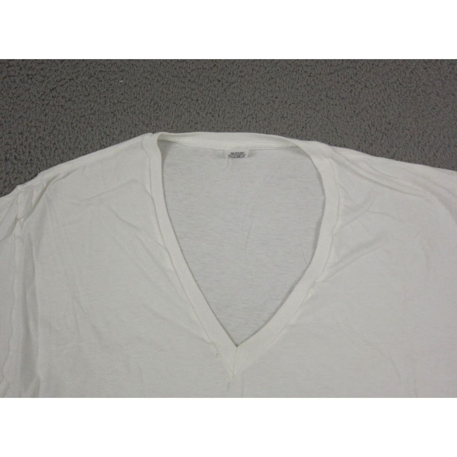 Jockey VINTAGE Jockey Shirt Mens XL White Single Stitch Blank Made USA Size US XL / EU 56 / 4 - 2 Thumbnail