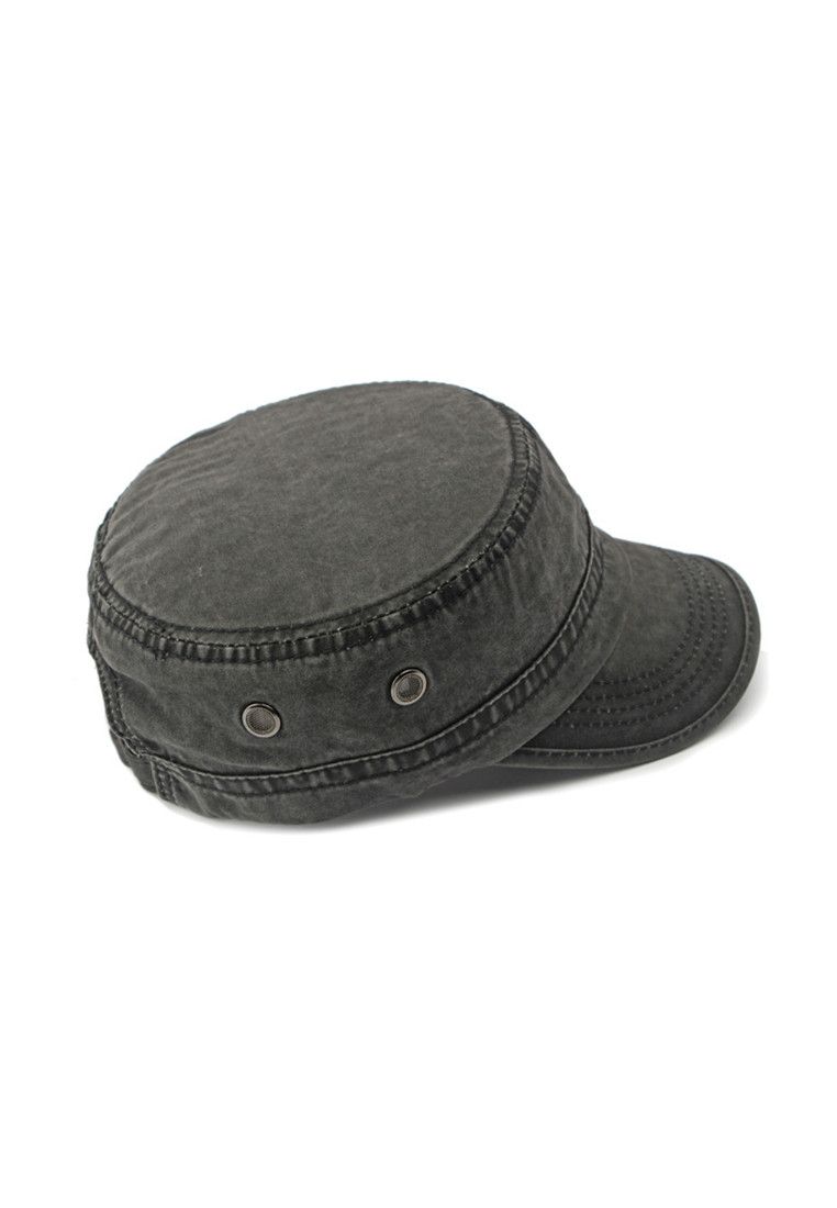Other Black Japanese Flat Top Military Hat Size ONE SIZE - 5 Thumbnail