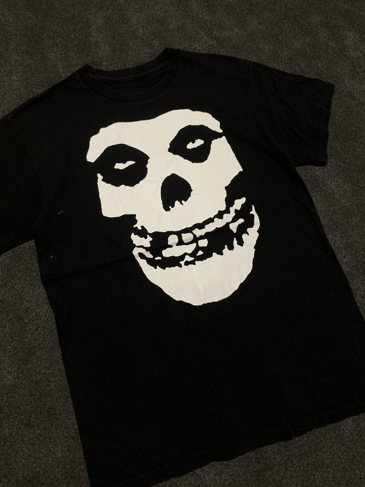 Band Tees Vintage Misfits The Fiend Skull Logo T-Shirt - Black Size US M / EU 48-50 / 2 - 3 Thumbnail