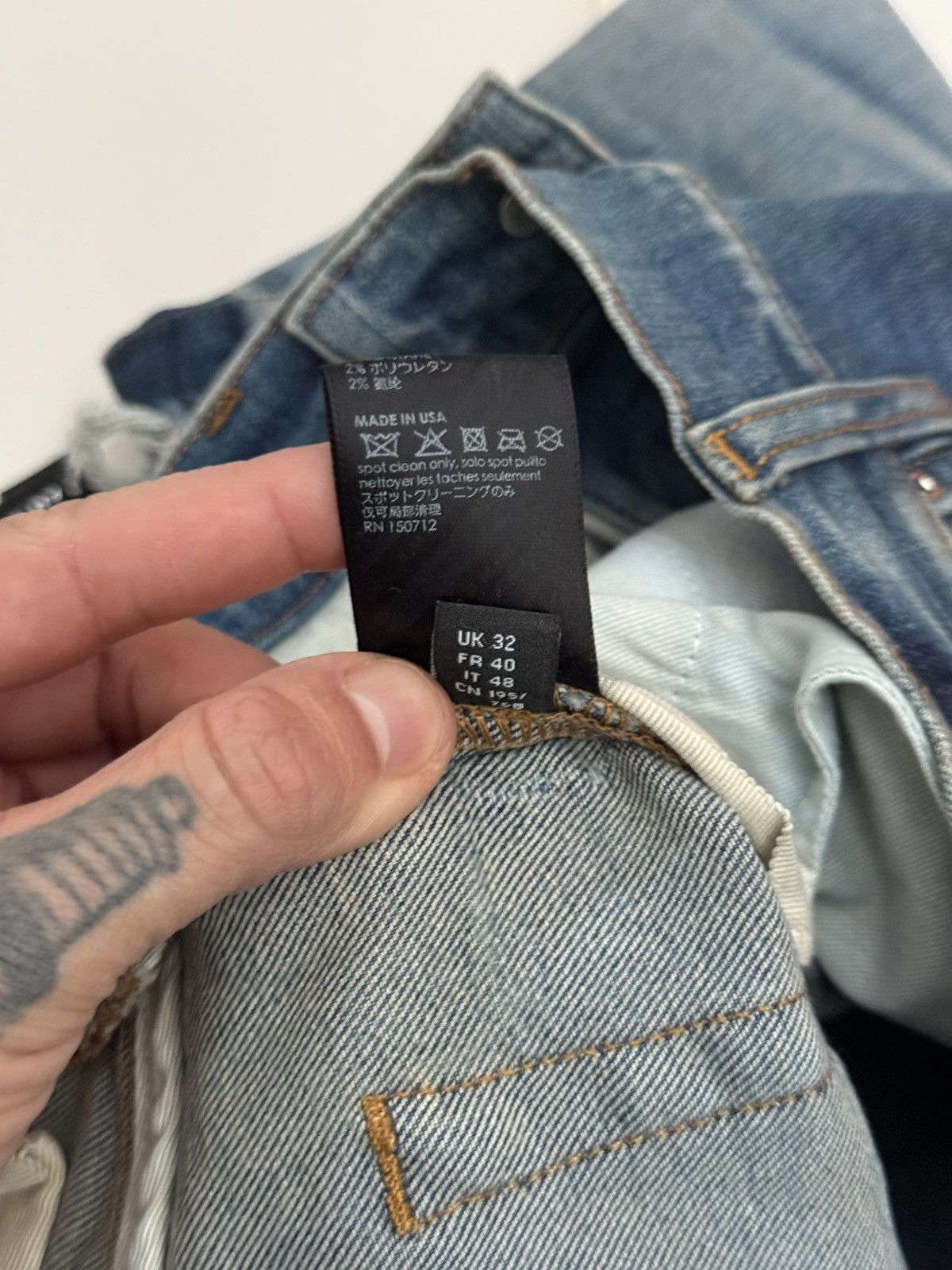Amiri Amiri mx1 patch jeans Size US 32 / EU 48 - 8 Thumbnail