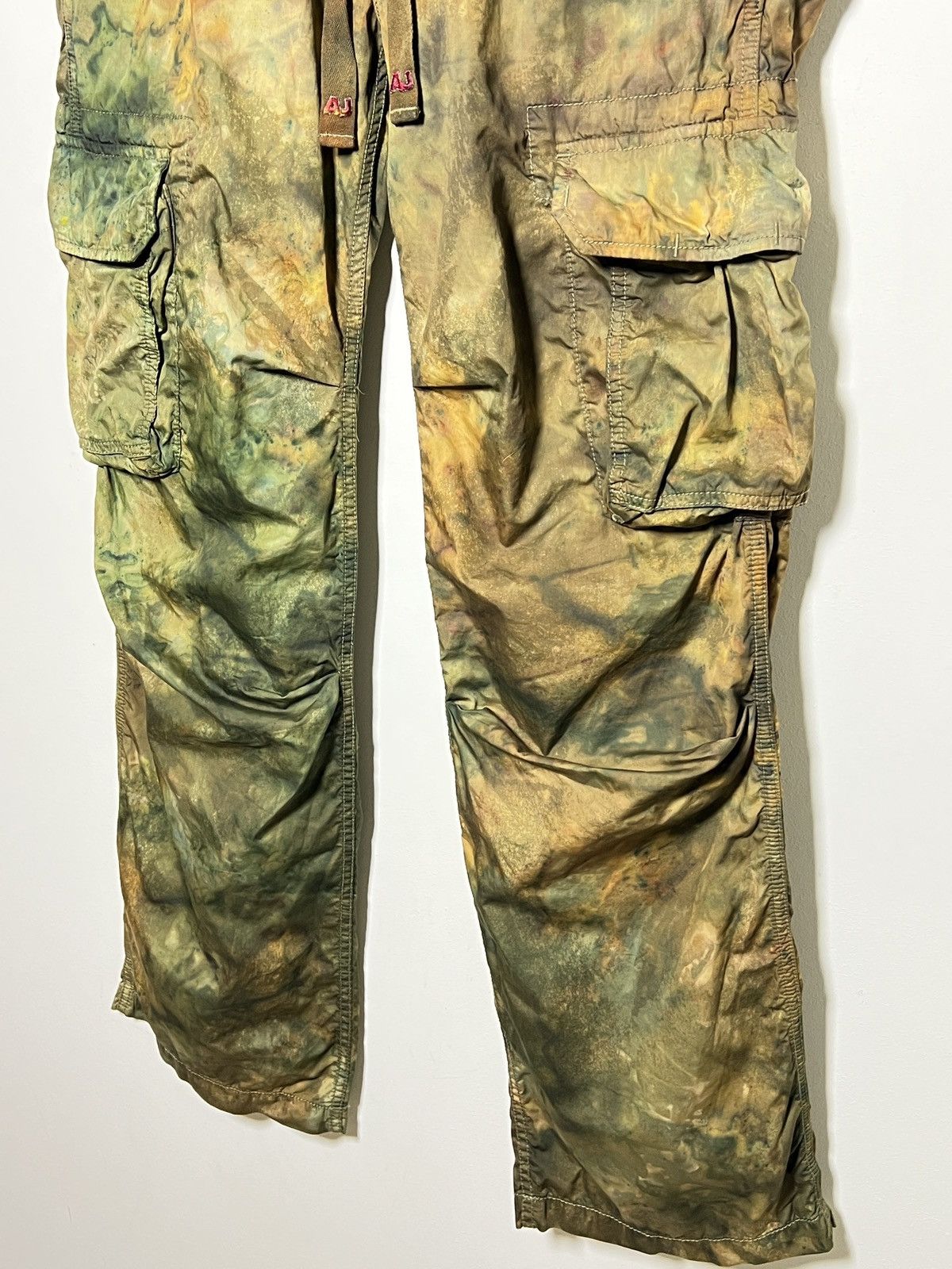 Giorgio Armani giorgio armani tie dye cargo camo multipocket army pants Size US 31 - 5 Thumbnail