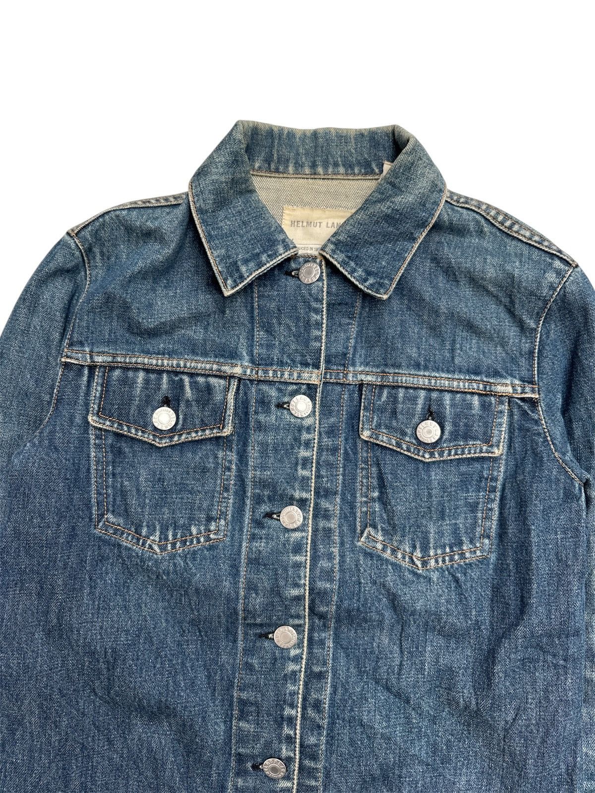 Helmut Lang 1998 Trucker Denim Jacket Size XS / US 0-2 / IT 36-38 - 3 Thumbnail