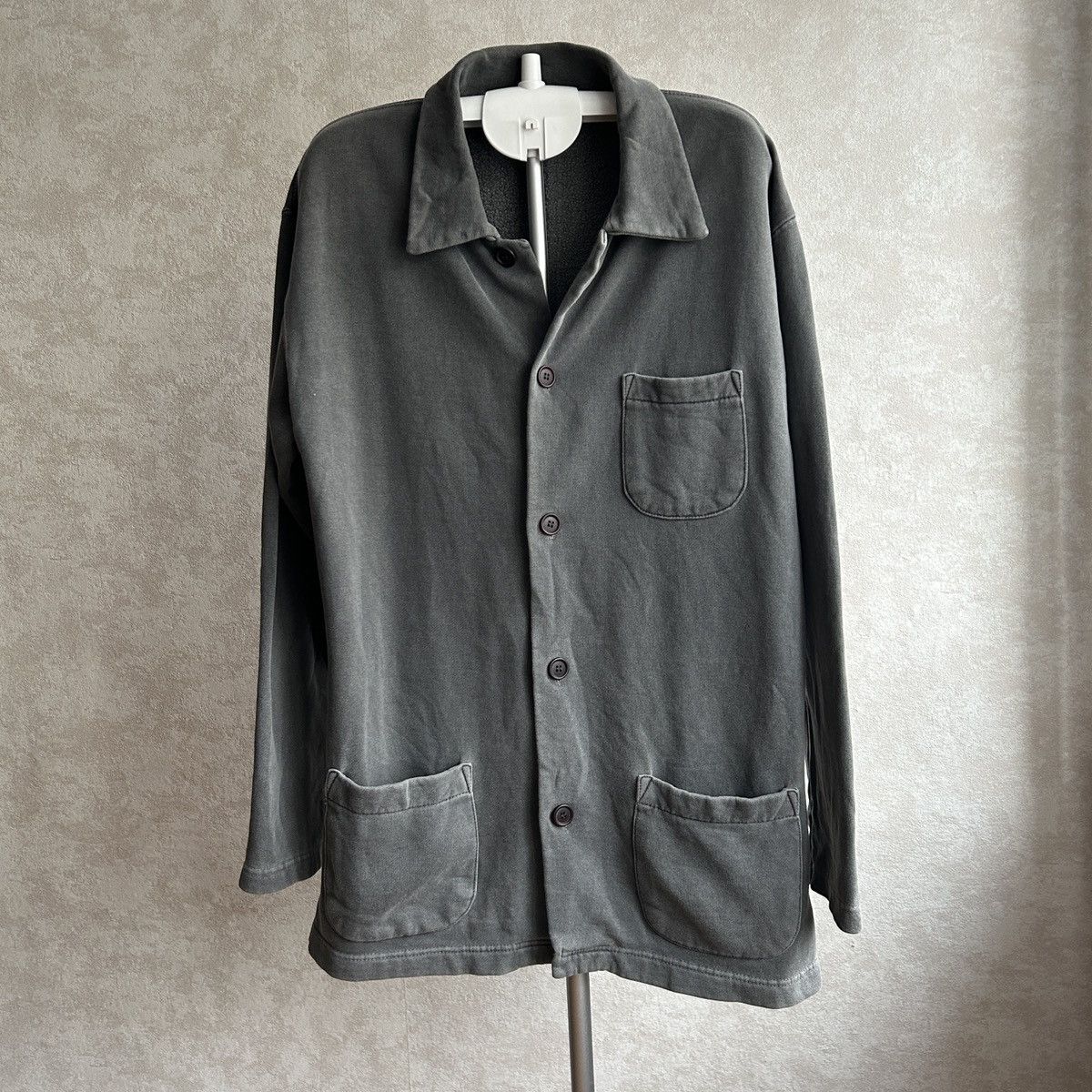 image of Avant Garde x Beams Plus Beams Multi Pocket Buttons Up Baggy in Asphalt, Men's (Size Medium)