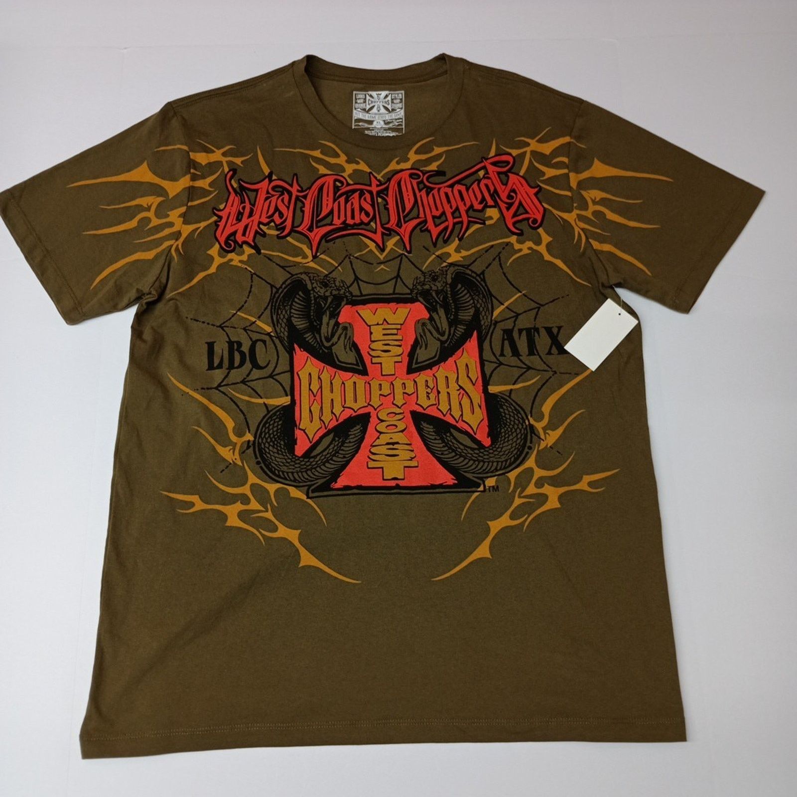 Other West Coast Choppers T-shirt Olive Green Size XL (46-48) NWT Size US XL / EU 56 / 4 - 1 Thumbnail