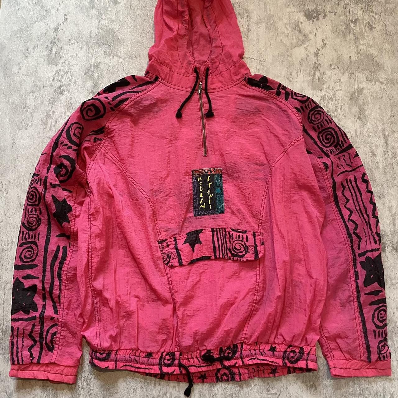 90s Vintage Adidas Take out Red and black Aztec