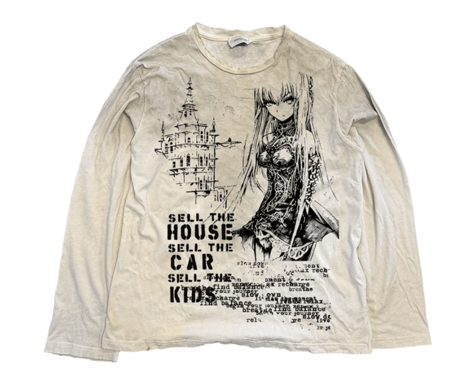 Japanese Brand Long Sleeve T-Shirt Y2K | Grailed