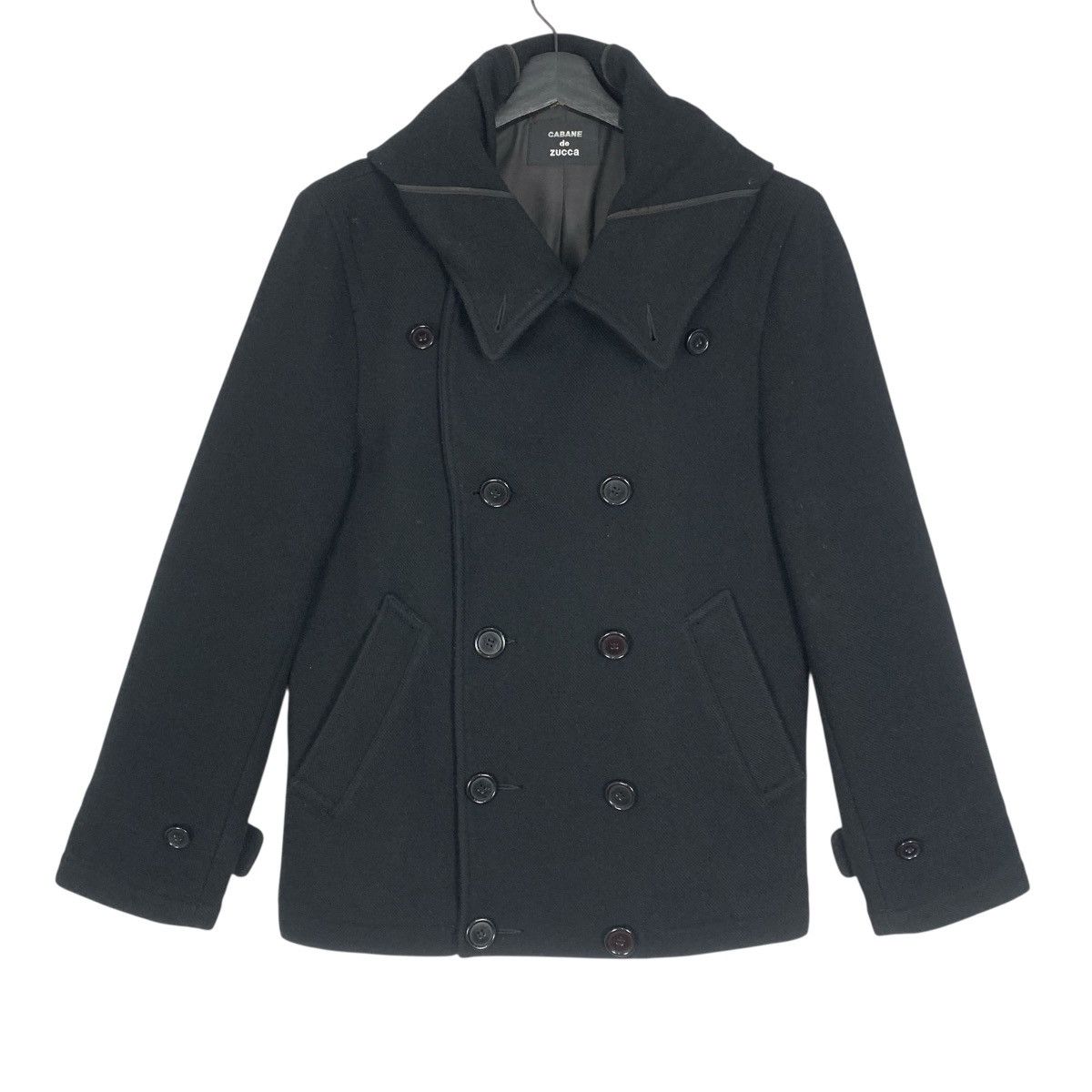 CABANE de ZUCCa × Designer × Issey Miyake Cabane De Zucca Isey Miyake Designer Double Breasted Coat Size M / US 6-8 / IT 42-44 - 1 Thumbnail