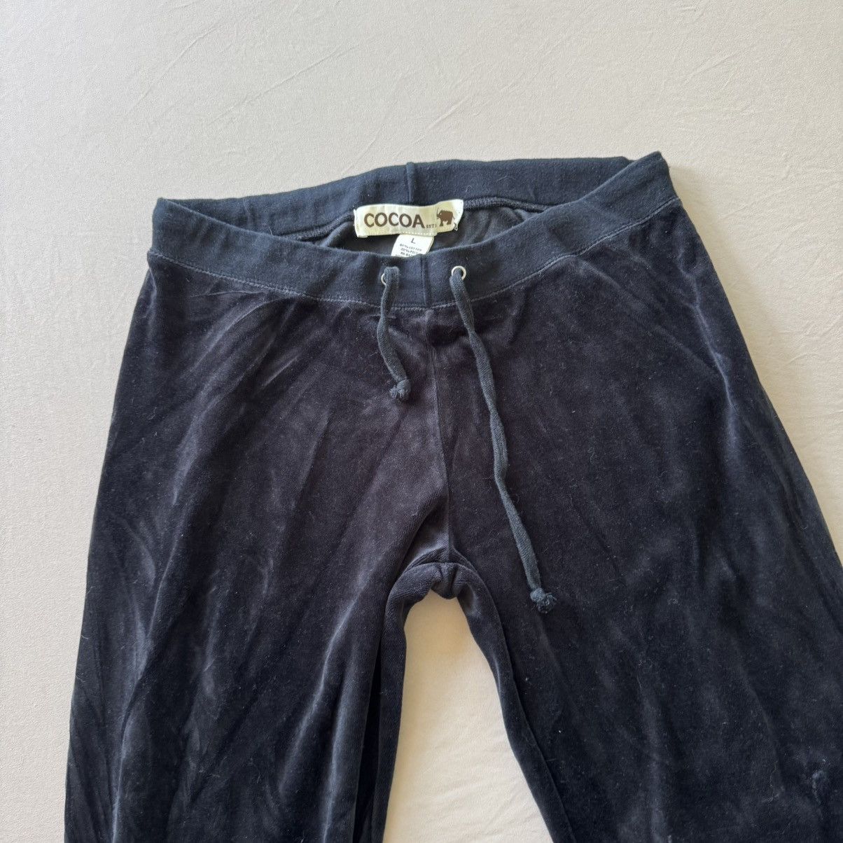 Other Y2K Era Cocoa Low Rise Velour Pants Size 31" - 3 Thumbnail