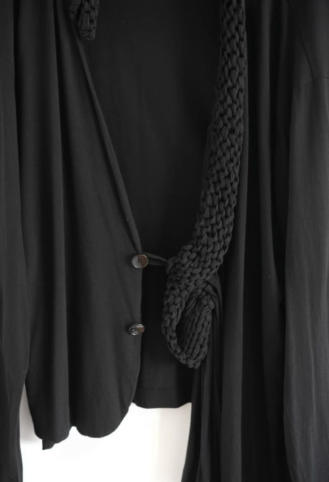 Yohji Yamamoto Yohji Yamamoto 18SS Asymmetric Knot Knit Cardigan Size US M / EU 48-50 / 2 - 6 Thumbnail