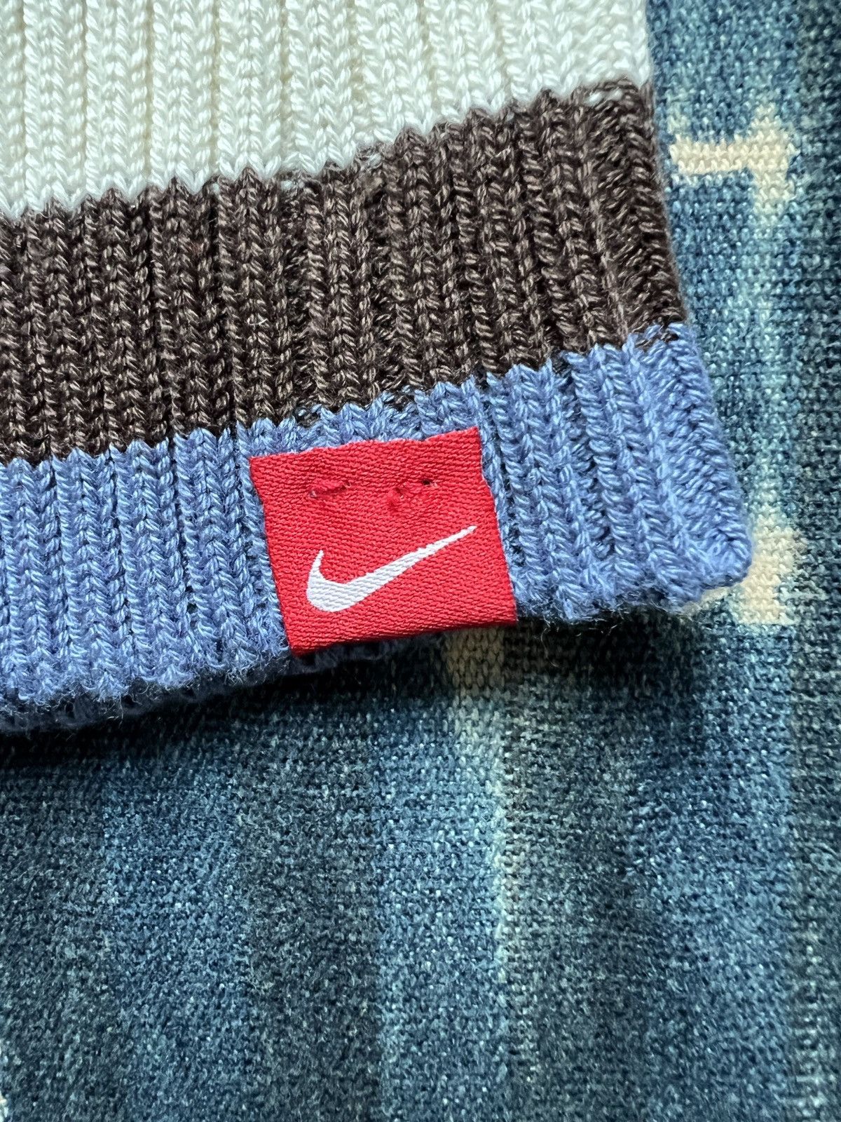 Nike Nike Stripe Beanie Vintage 90s Size ONE SIZE - 5 Thumbnail