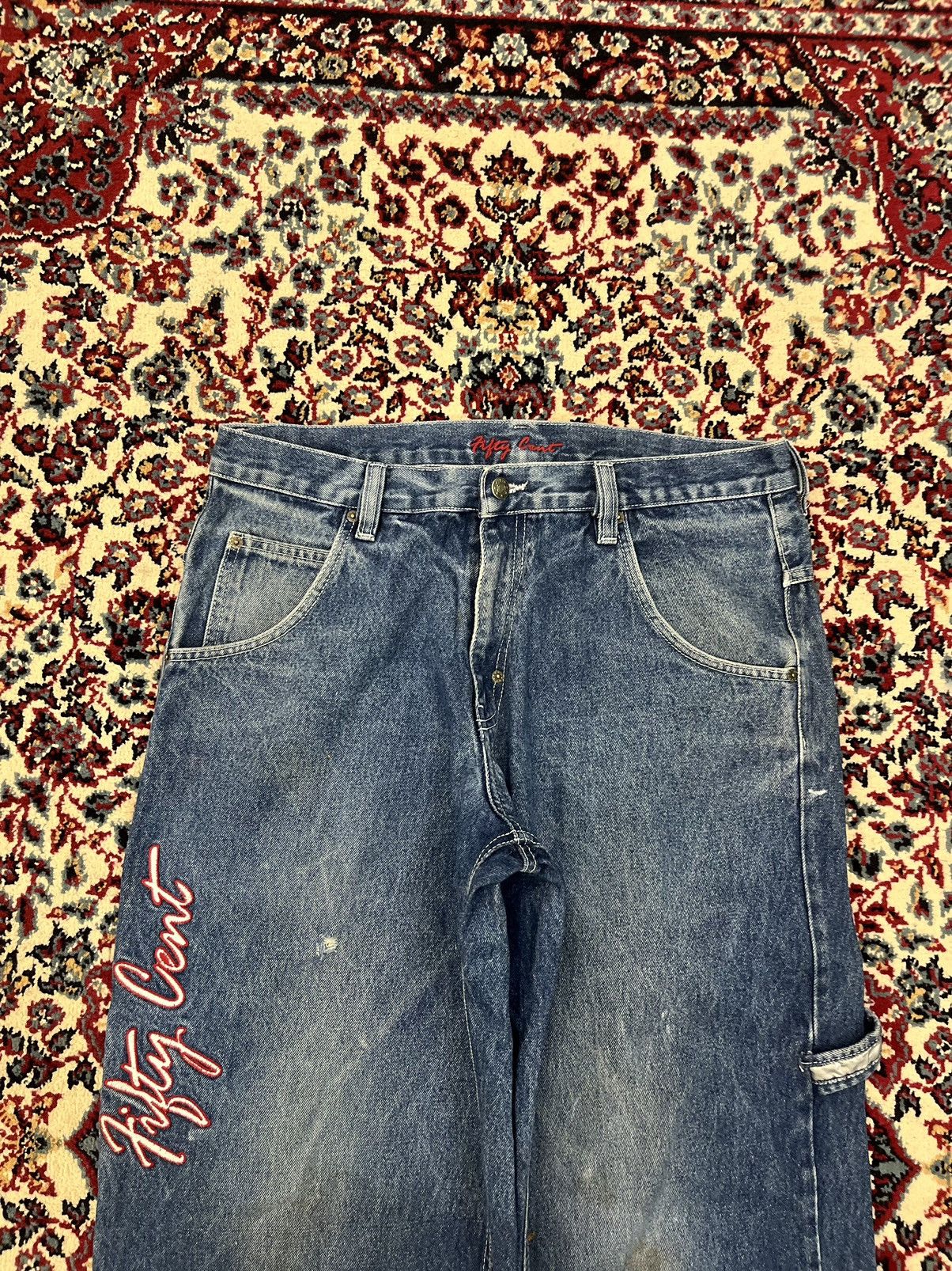 50 Cent × Vintage Crazy Vintage 50 cent hip hope denim Size US 36 / EU 52 - 8 Thumbnail