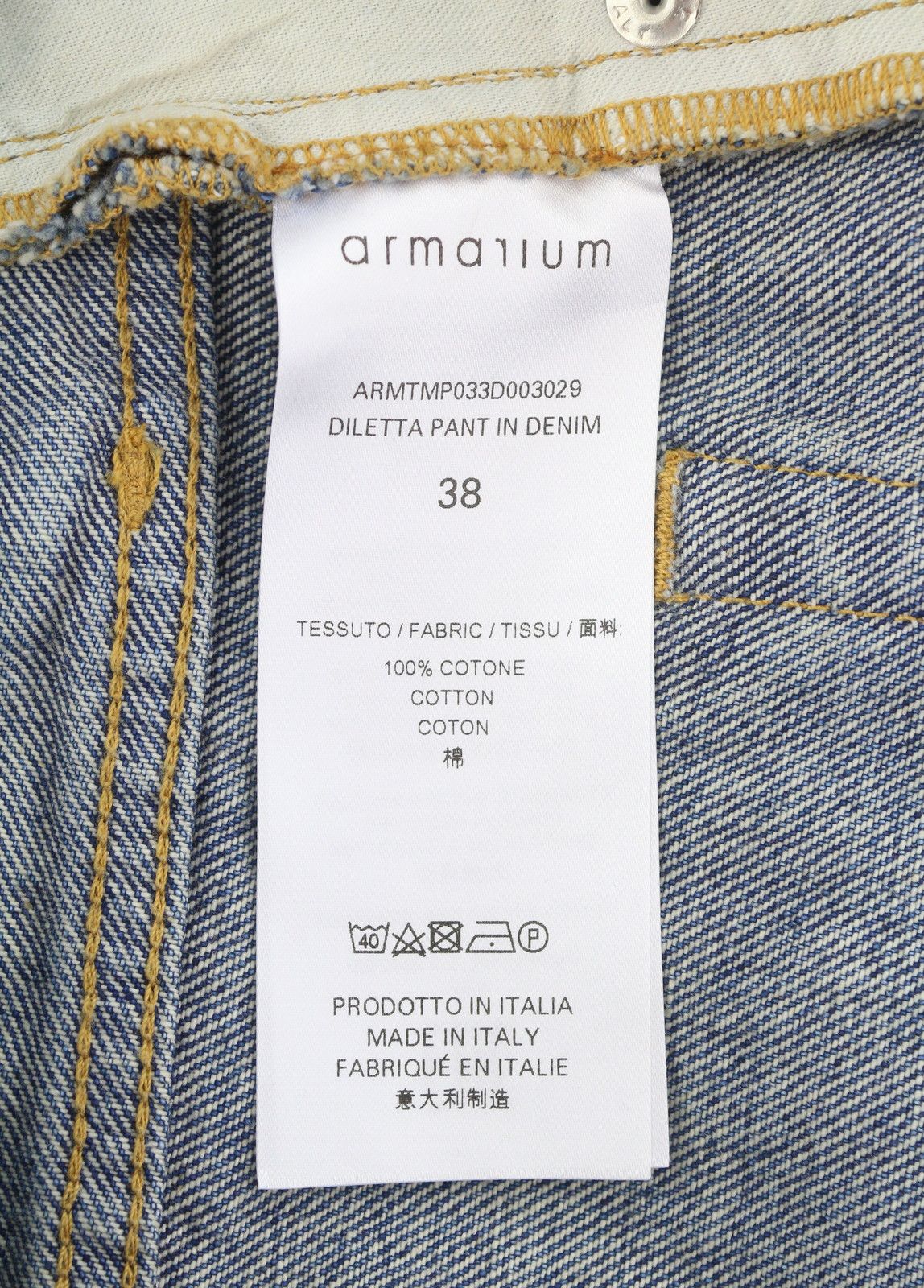 Other DILETTA 38 Blue Whiskers Relaxed Twisted Seam 87820 Size 28" / US 6 / IT 42 - 7 Thumbnail