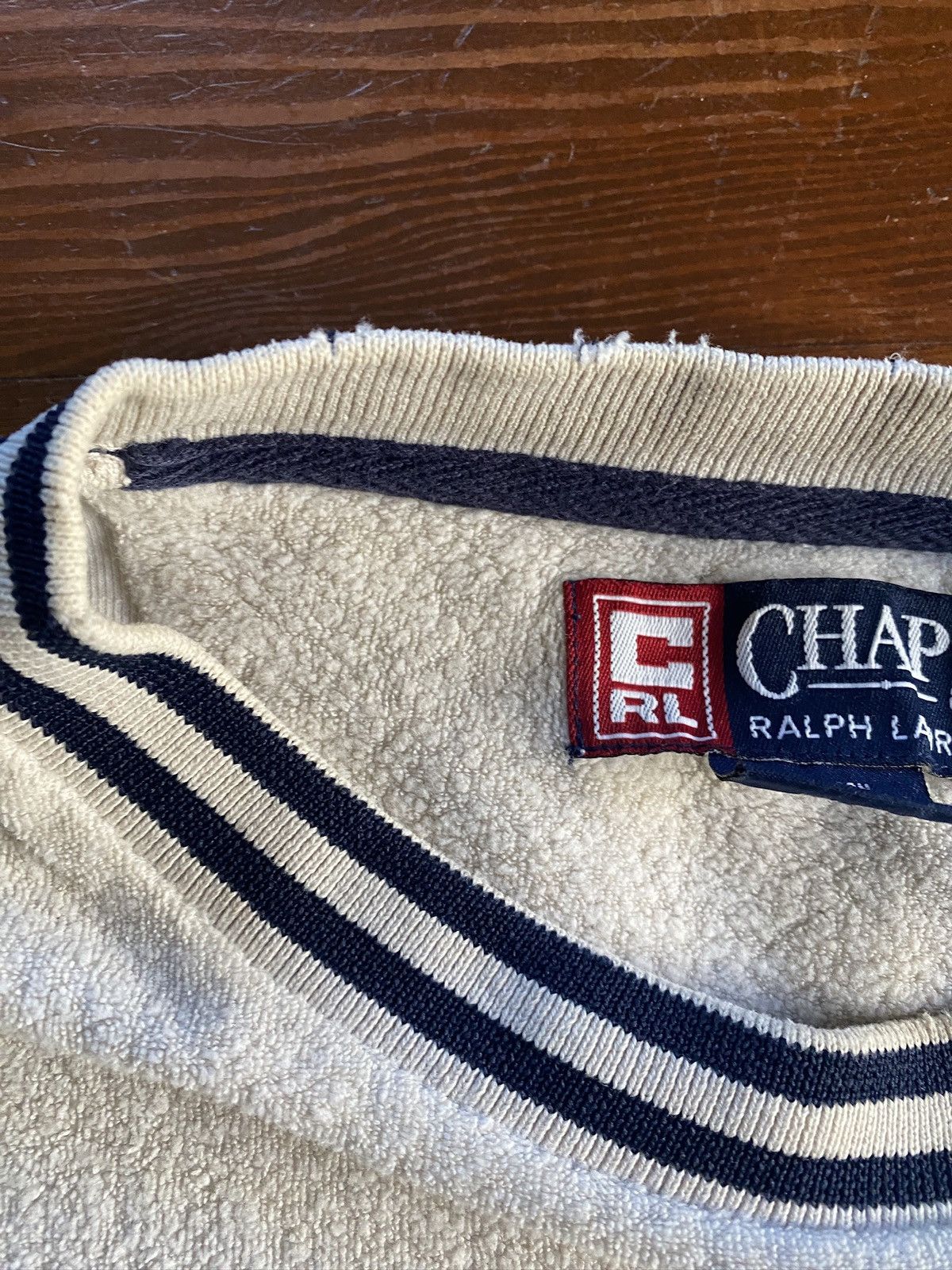 Chaps Ralph Lauren × Vintage Vintage 90’s Chaps Inside Out Style Crewneck Sweatshirt Size US M / EU 48-50 / 2 - 15 Thumbnail