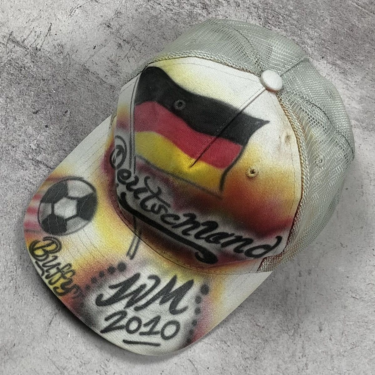 Vintage 1Of1 Vintage 2010 Deutschland WM Aerograph Cap by Buffy Size ONE SIZE - 3 Thumbnail