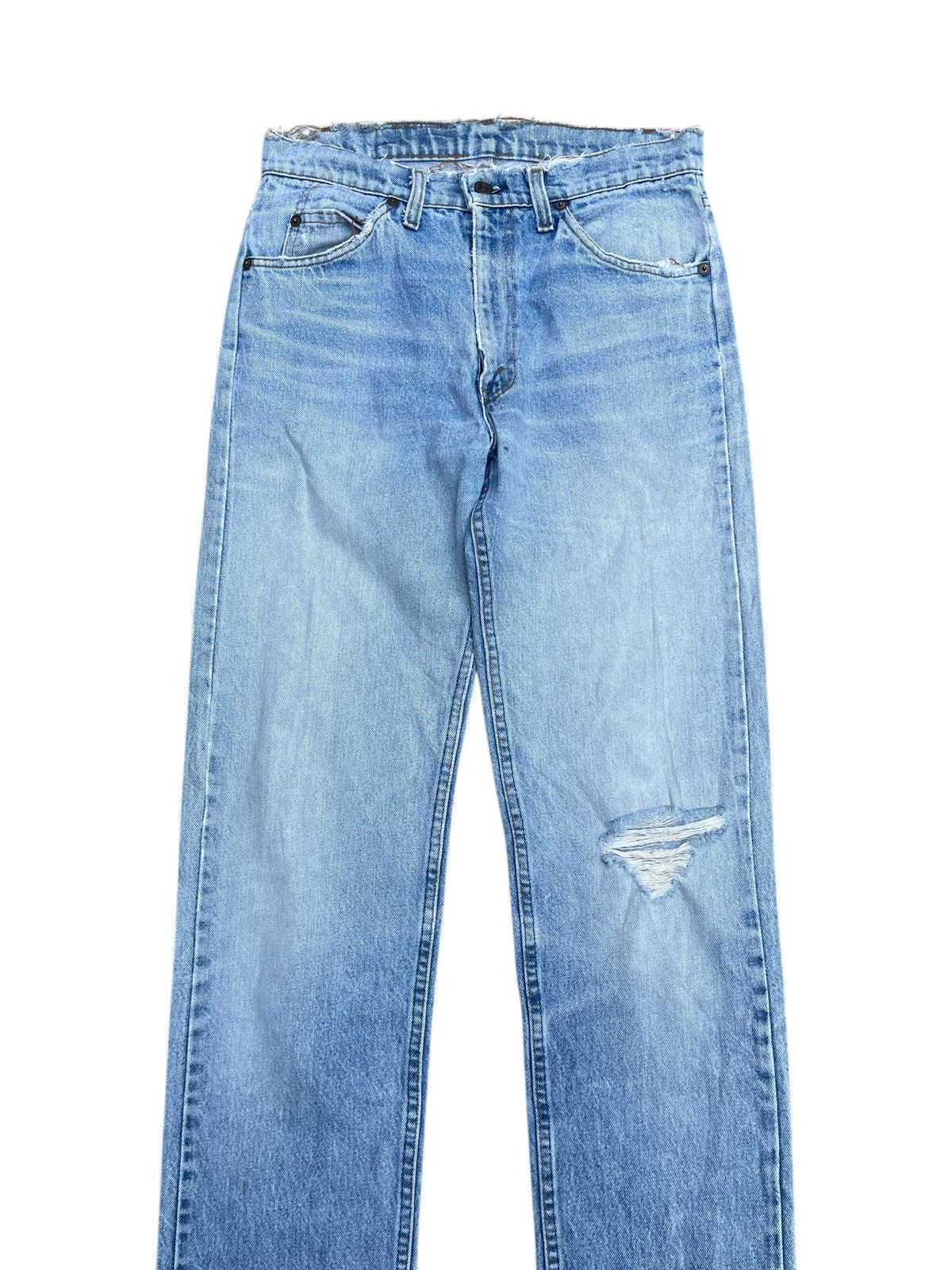 Levi's Vtg 70s Levi’s 505 Orange Tab - Talon Zip - Light Wash Denim Size US 31 - 8 Thumbnail