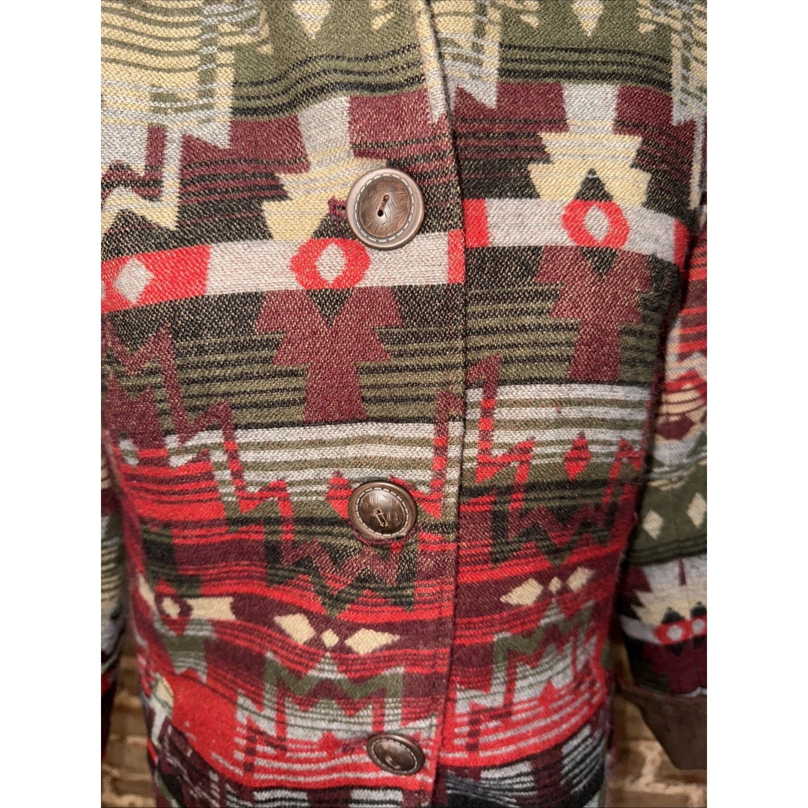 Coldwater Creek Coldwater Creek Tribal Southwestern Blazer Jacket Aztec Sz 8 Size M / US 6-8 / IT 42-44 - 2 Thumbnail