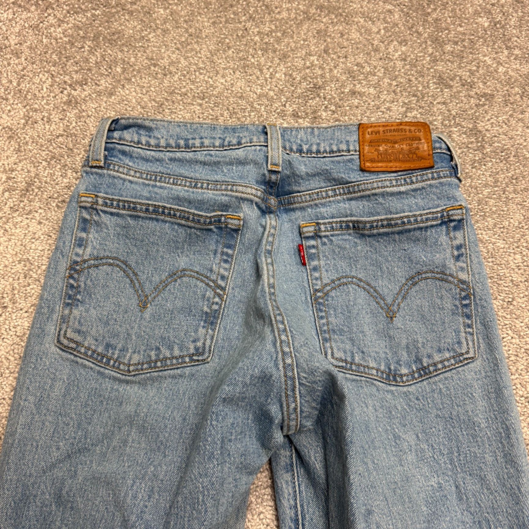 Levi's Levi's Premium Wedgie Straight Leg Jeans Button Fly Denim Womens 26 High Rise Size 26" / US 2 / IT 38 - 3 Thumbnail