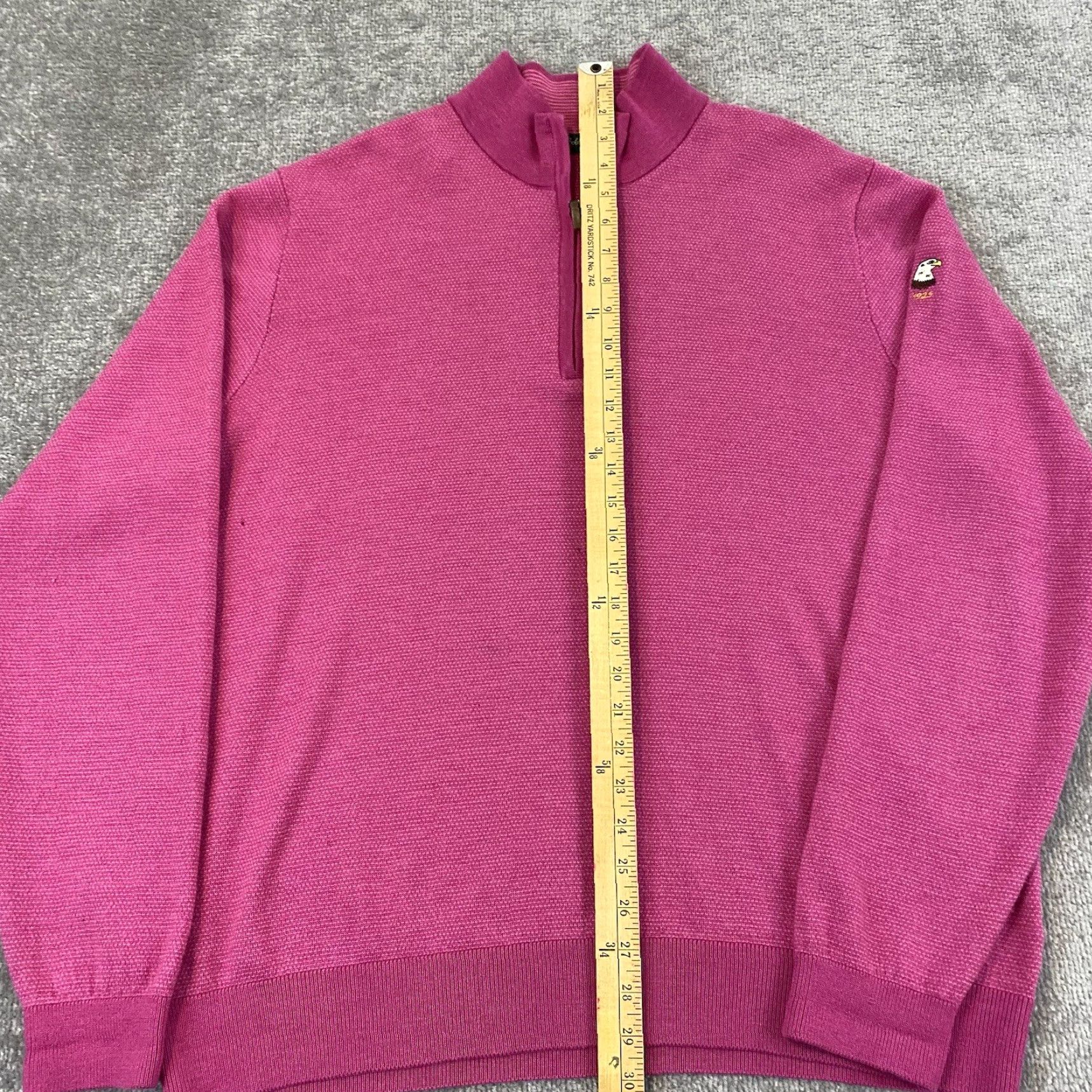 Vintage BOBBY JONES Wool Sweater Men XL Pink 1/4 Zip Pullover Golf Merino Rehoboth Beach Size US XL / EU 56 / 4 - 5 Thumbnail