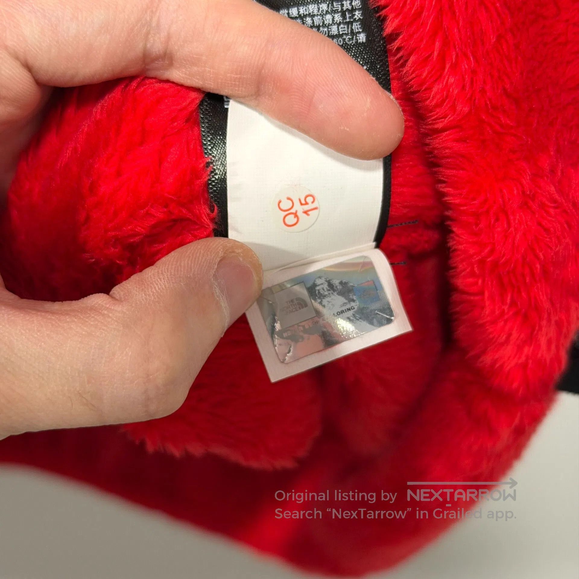 The North Face North Face Red Faux Fur Jacket XL. Size US XL / EU 56 / 4 - 8 Thumbnail