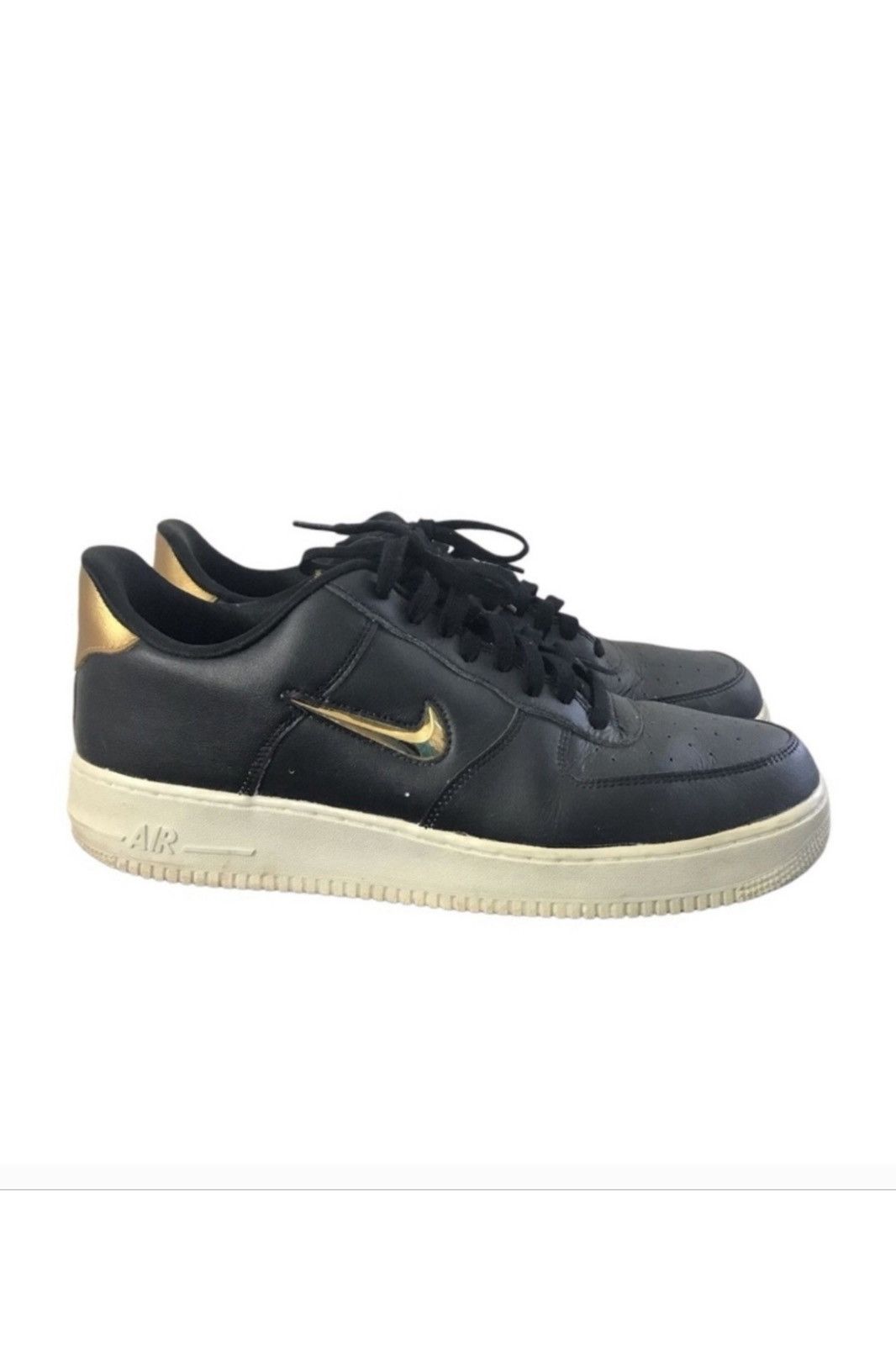 Nike Nike Air Force 1 Low Jewel BLK Metallic Gold AJ9507-003 13 Size US 13 / EU 46 - 3 Thumbnail