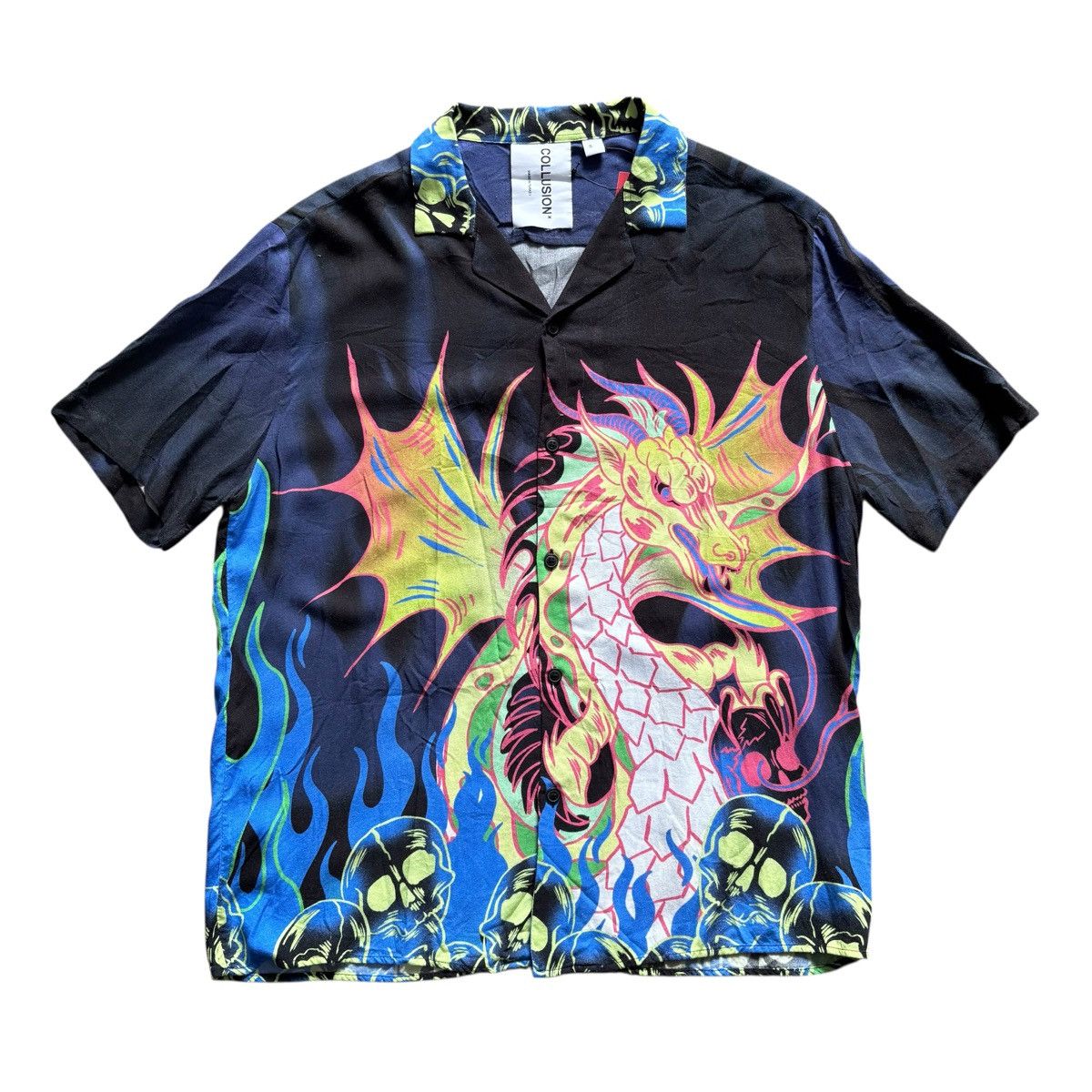 Other Collusion Dragon skull hawaii shirt Size US XS / EU 42 / 0 - 1 Thumbnail