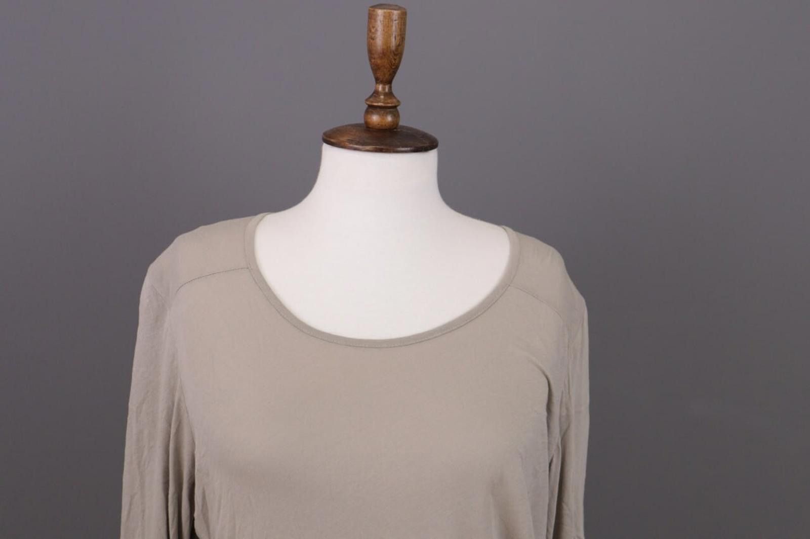 Oscar De La Renta Oska Beige Lagenlook Relaxed Pullover Top Size 2 / M Size XS / US 0-2 / IT 36-38 - 4 Thumbnail