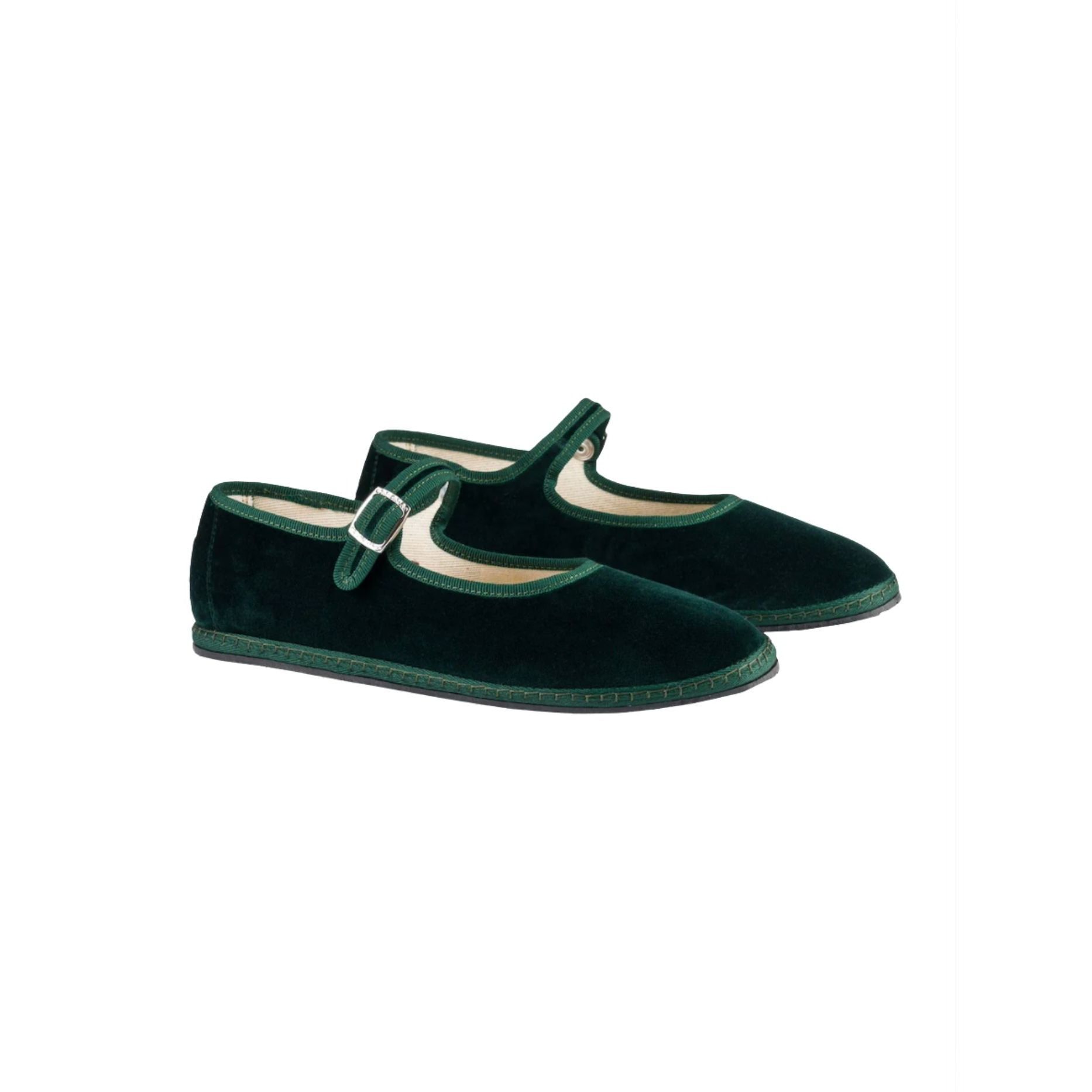 Other Vibivenezia Mary Jane Laguna Green Velvet Shoes NWOB $165 Sz Size US 7 / IT 37 - 1 Thumbnail