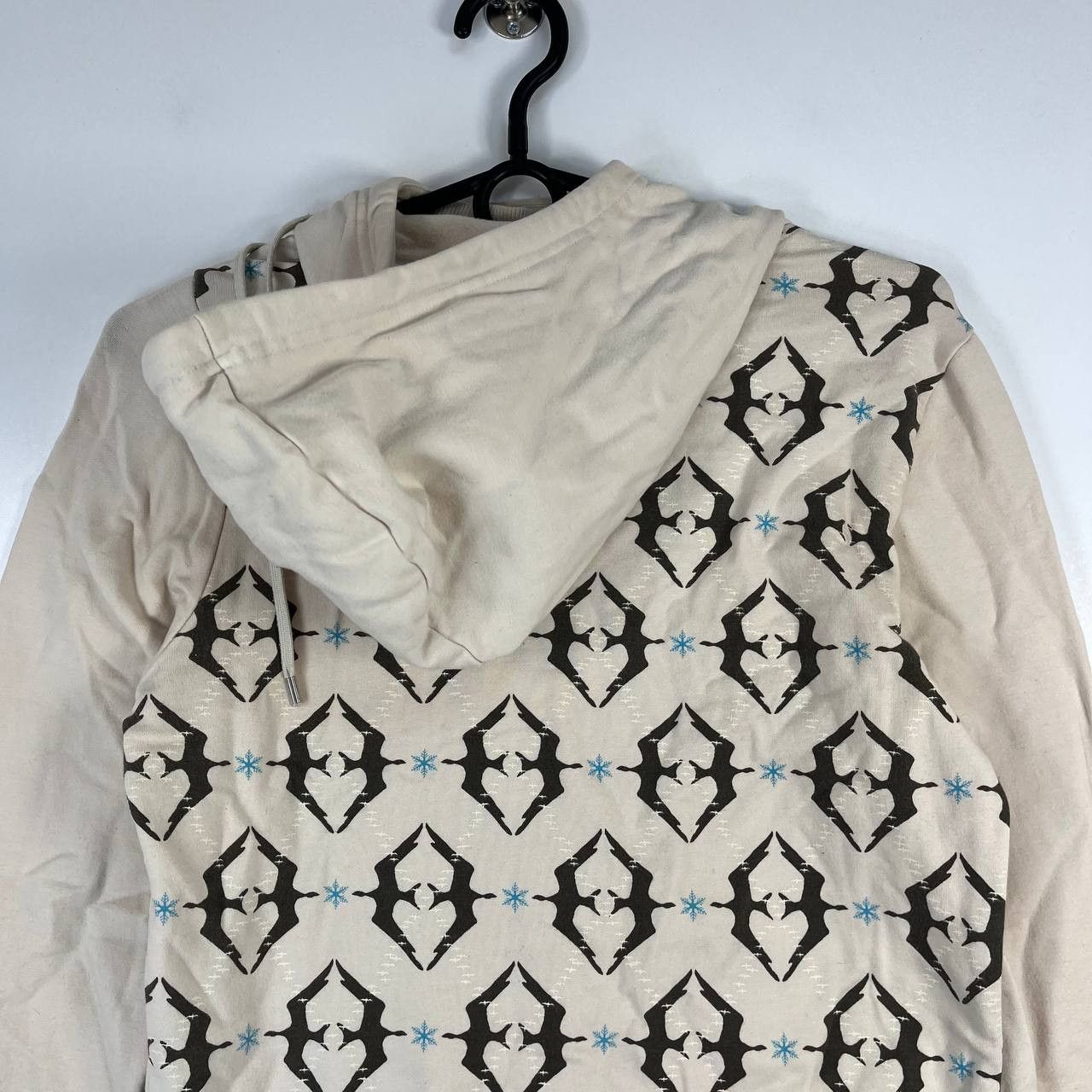 Adidas Adidas Womens Hoodie Sweatshirt Cream Graphic Pullover Sz M Size M / US 6-8 / IT 42-44 - 7 Thumbnail