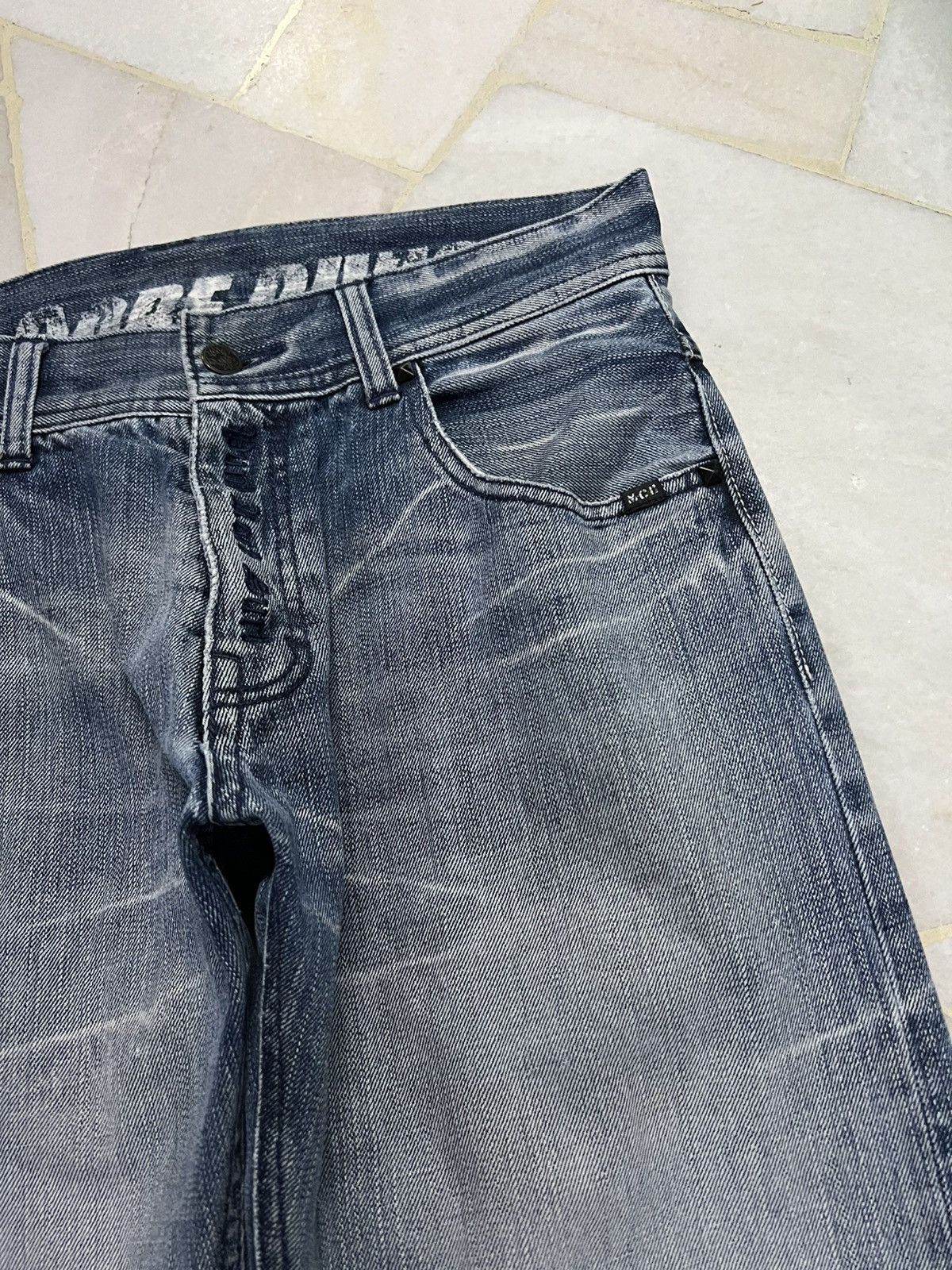 Japanese Brand 💥Baggy💥MCD Faded Punk Jean Very Rare Size US 32 / EU 48 - 9 Thumbnail