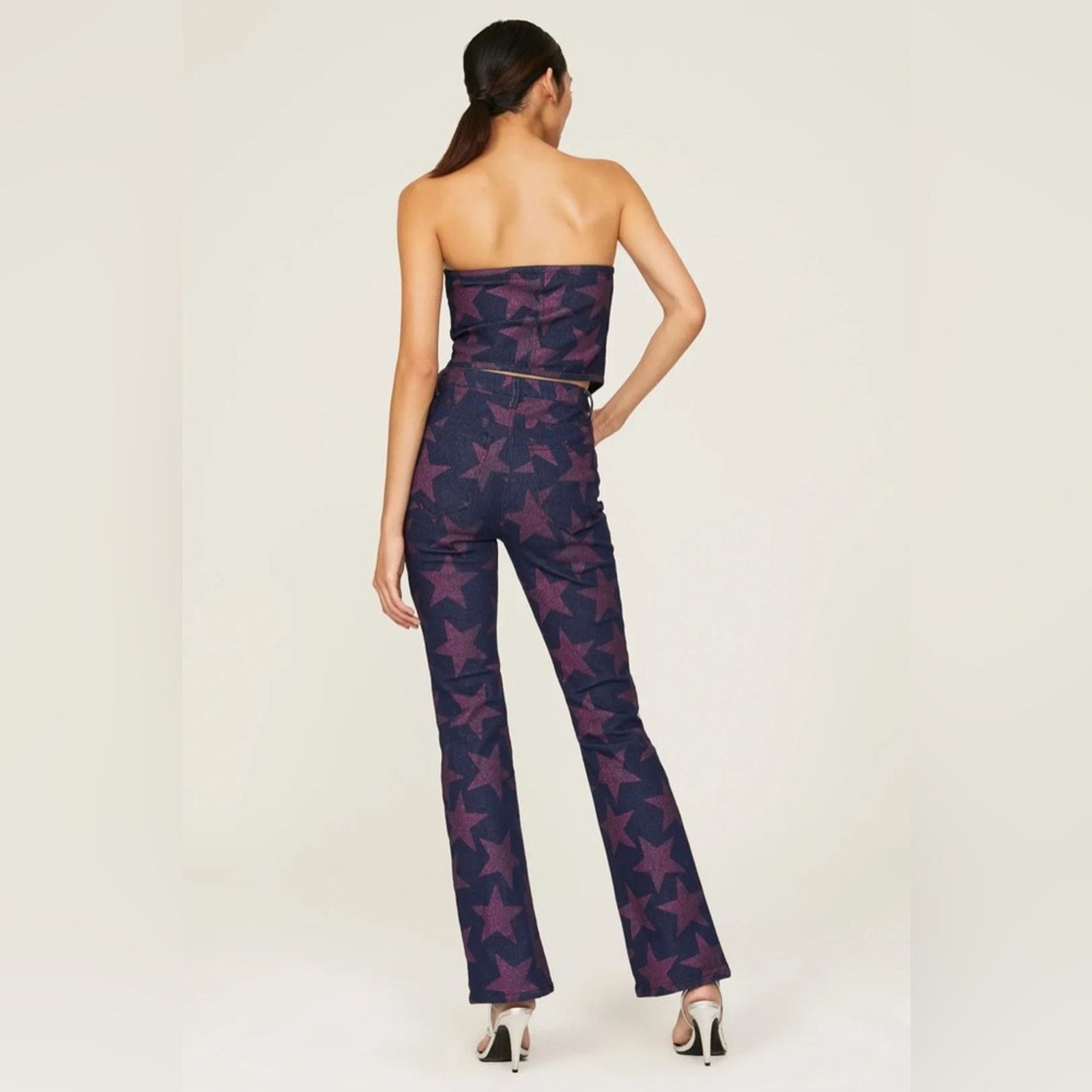 REVOLVE AFRM Braxton Cropped Bustier & Huxley Baby Boot Star SET Size M / US 6-8 / IT 42-44 - 3 Thumbnail