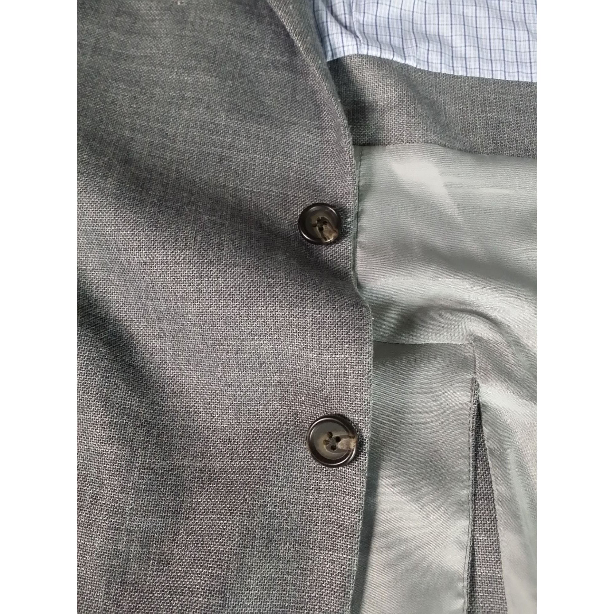 Lauren Ralph Lauren Lauren Ralph Lauren Blazer Men Sz 46R Gray 2 Button Designer Size 46R - 9 Thumbnail