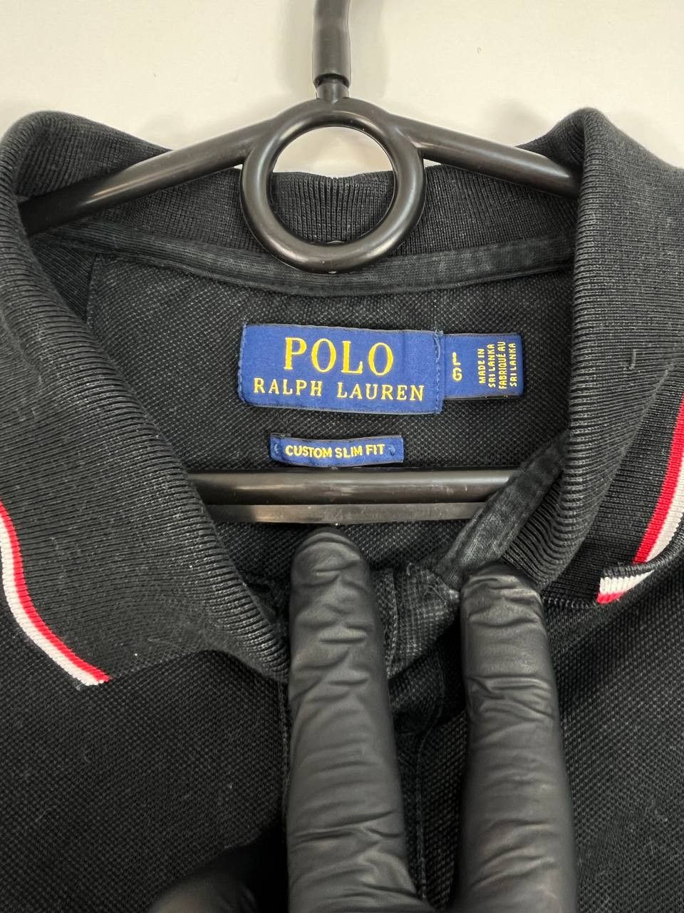 Polo Ralph Lauren Polo Ralph Lauren Black Custom Slim Fit Polo Shirt Size L Size US L / EU 52-54 / 3 - 3 Thumbnail
