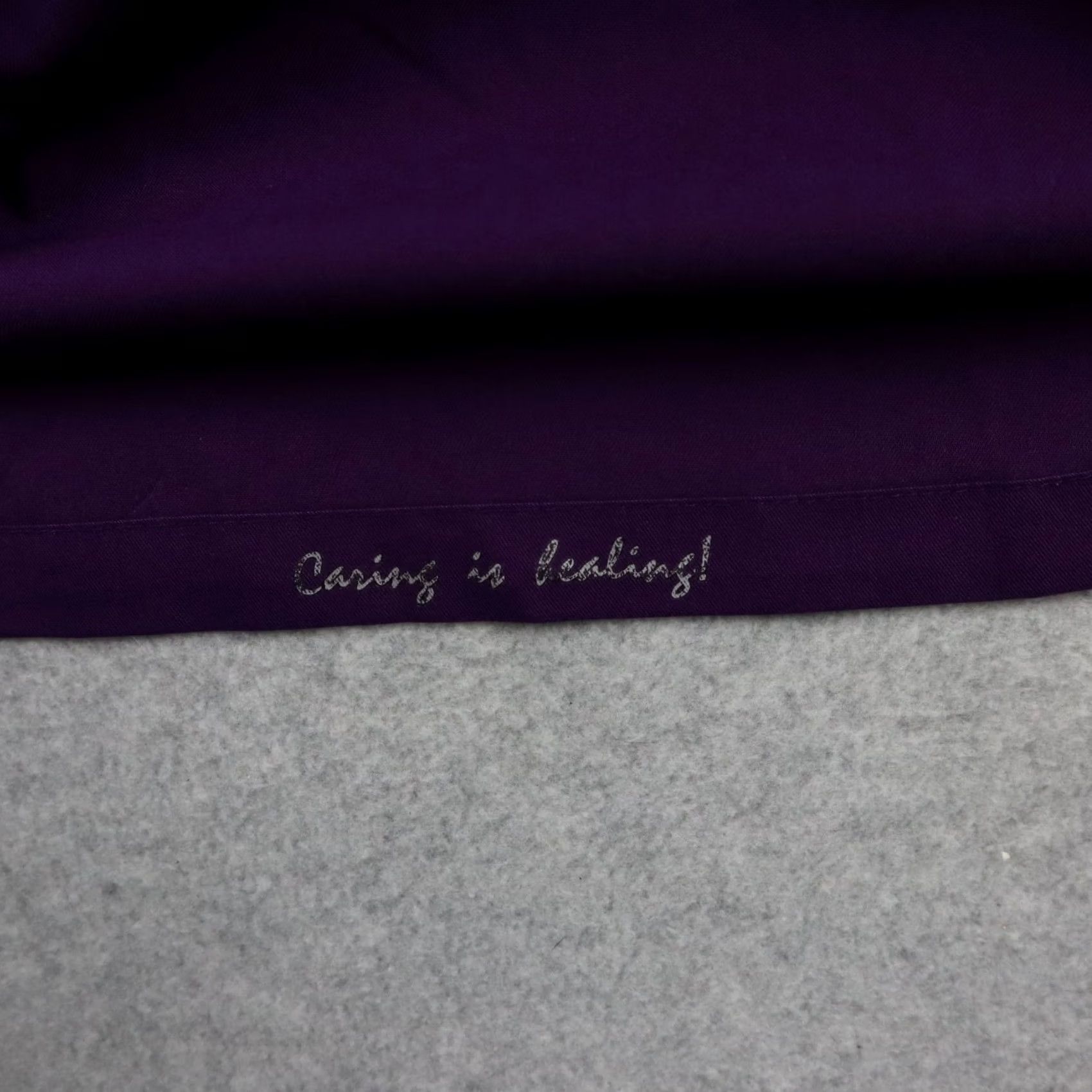 Vintage Healing Hands Scrub Top Womens Small V-Neck Medical Uniform Purple Short Sleeve Shirt Womens Small Purple Size S / US 4 / IT 40 - 5 Thumbnail