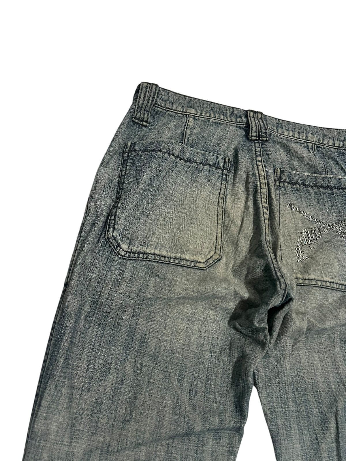 If Six Was Nine × Roar × Seditionaries 🌈90s Style🌈Roar Peace & Love Mud Wash Flare Jean Size US 28 / EU 44 - 10 Thumbnail