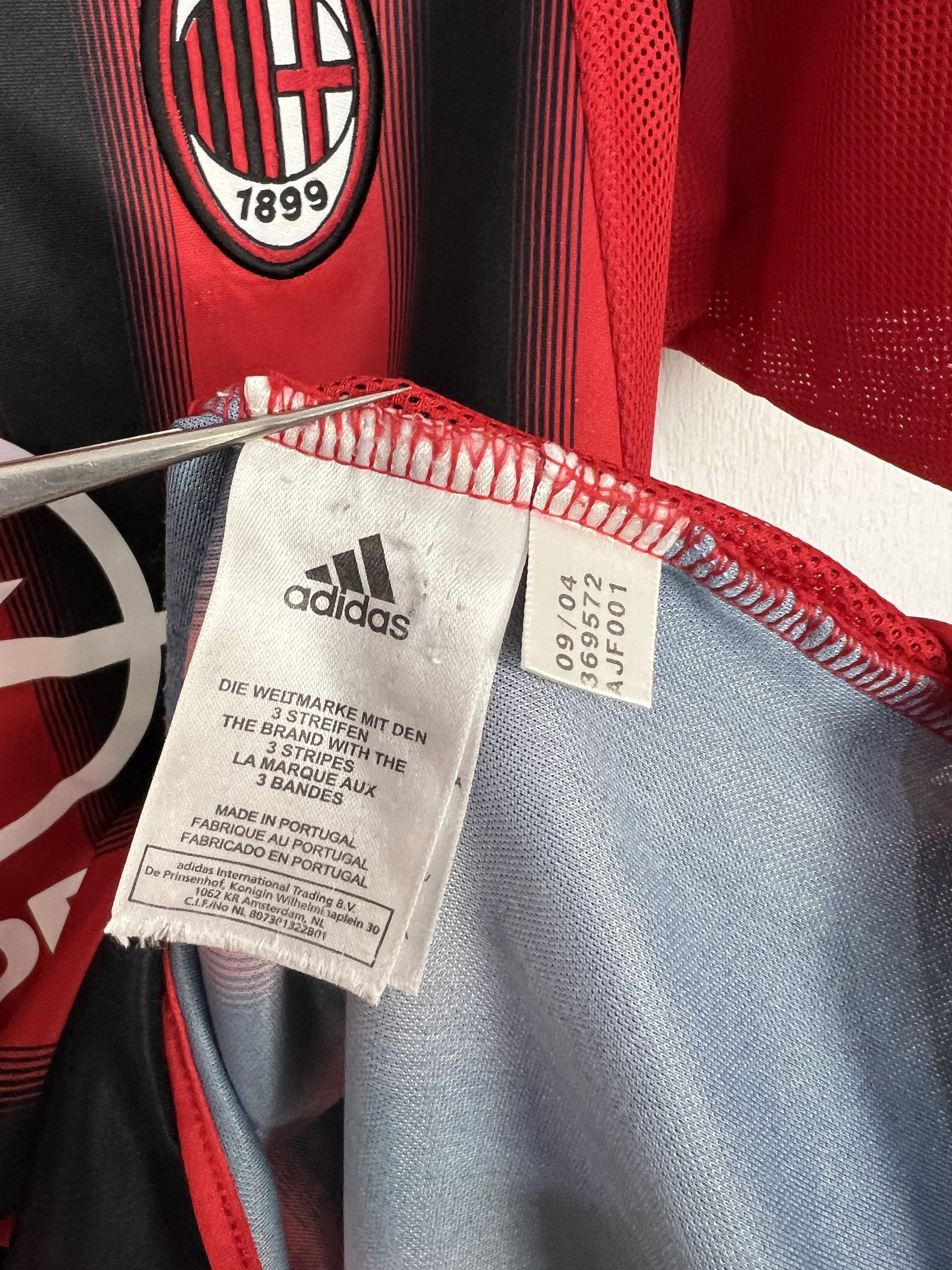 Adidas AC Milan Home football shirt 2004 Soccer Adidas Maglia Mens Size US S / EU 44-46 / 1 - 10 Thumbnail