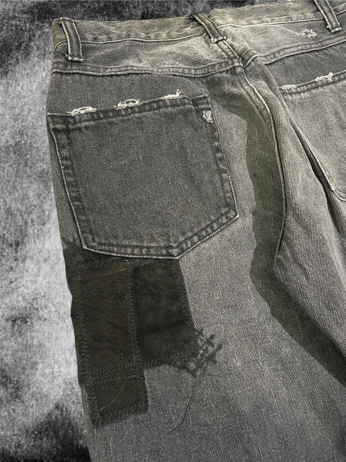 In The Attic In The Attic Patchwork Crush DistressedPunk Vkei Denim Jeans Size US 28 / EU 44 - 10 Thumbnail