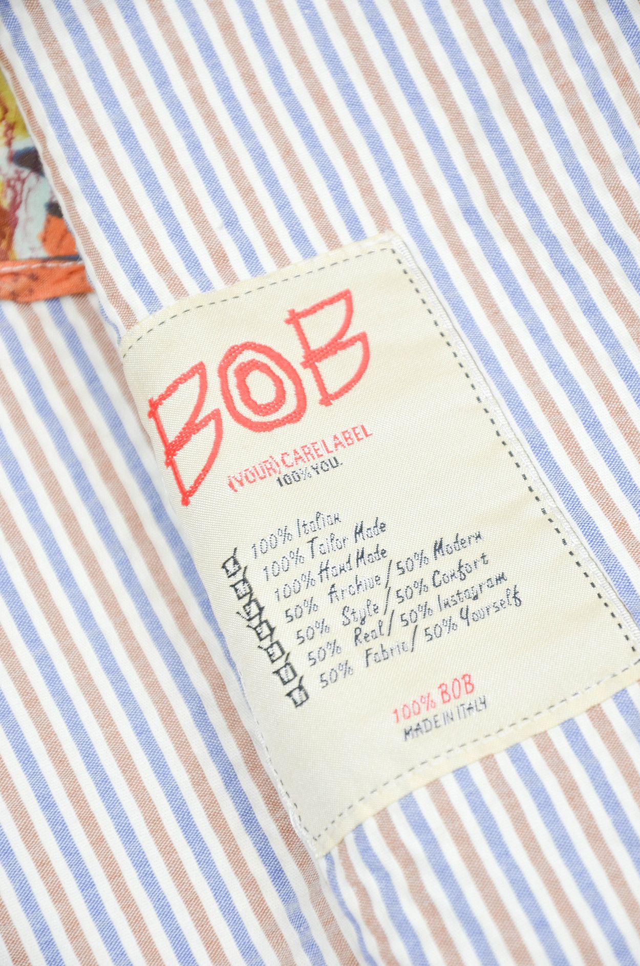 Other BOB Handmade Striped Summer Suit – Size 52 Size 52R - 11 Thumbnail